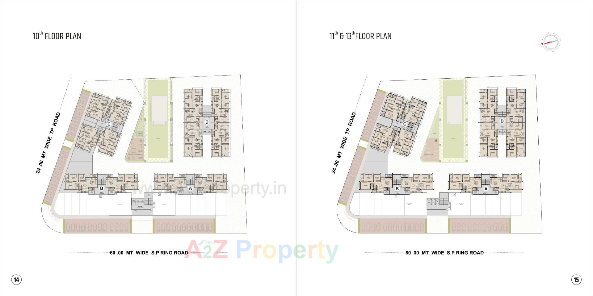 Layout of real estate project Satva Prime located at Vastral, Ahmedabad, Gujarat