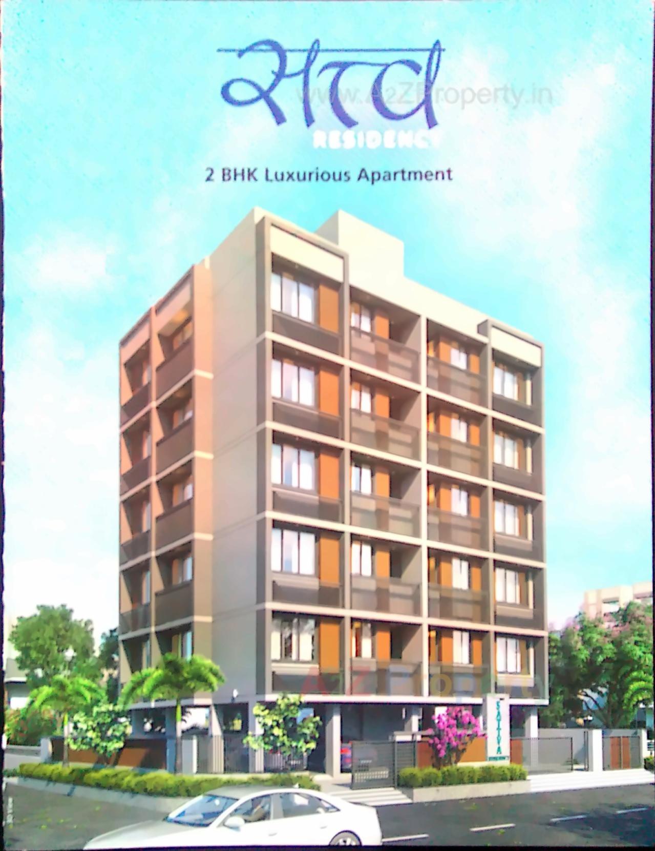 3D Elevation of real estate project Satva Residency located at Rajpur-hirpur, Ahmedabad, Gujarat
