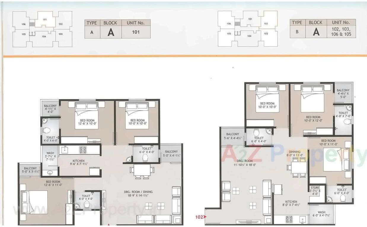 Layout of real estate project Satva Shreeji located at City, Ahmedabad, Gujarat