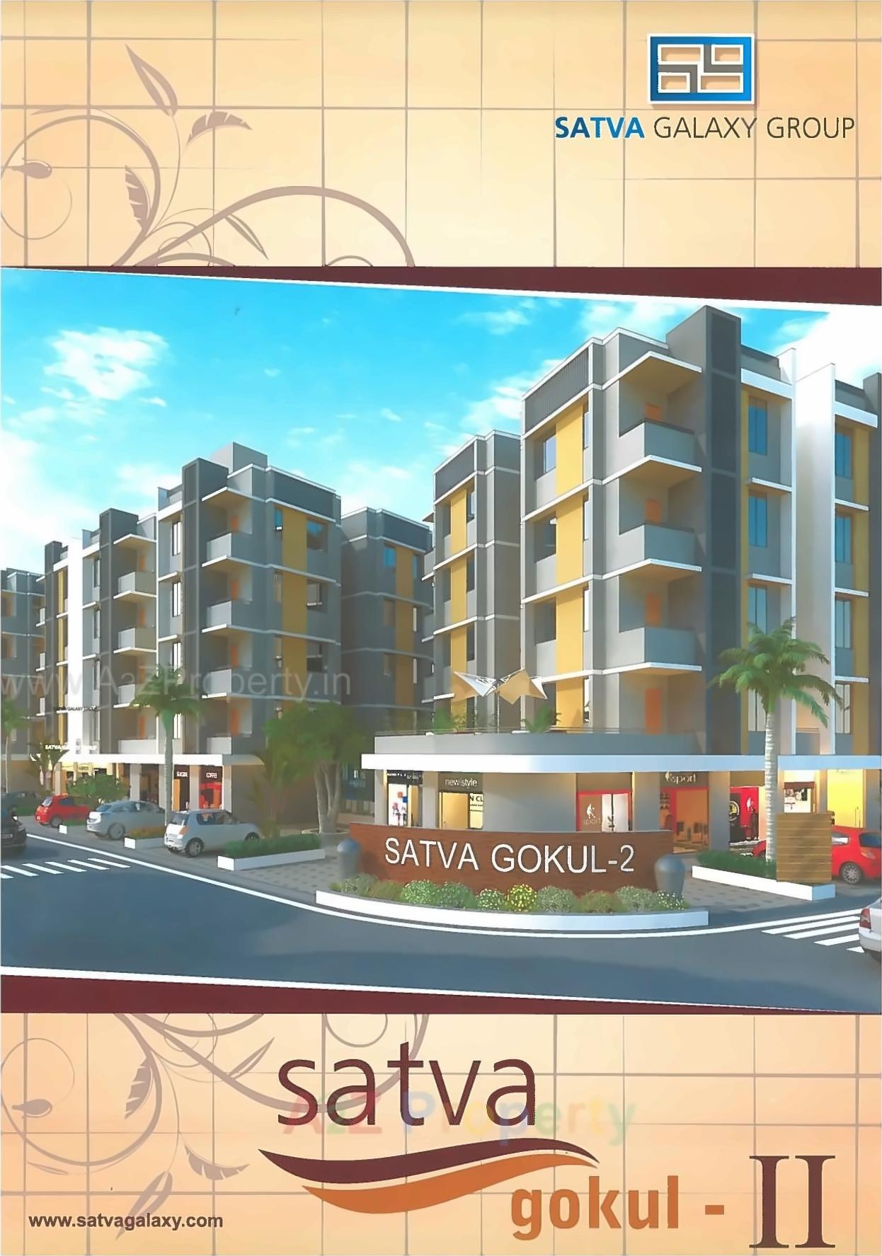 3D Elevation of real estate project Satvagokul located at Kathwada, Ahmedabad, Gujarat