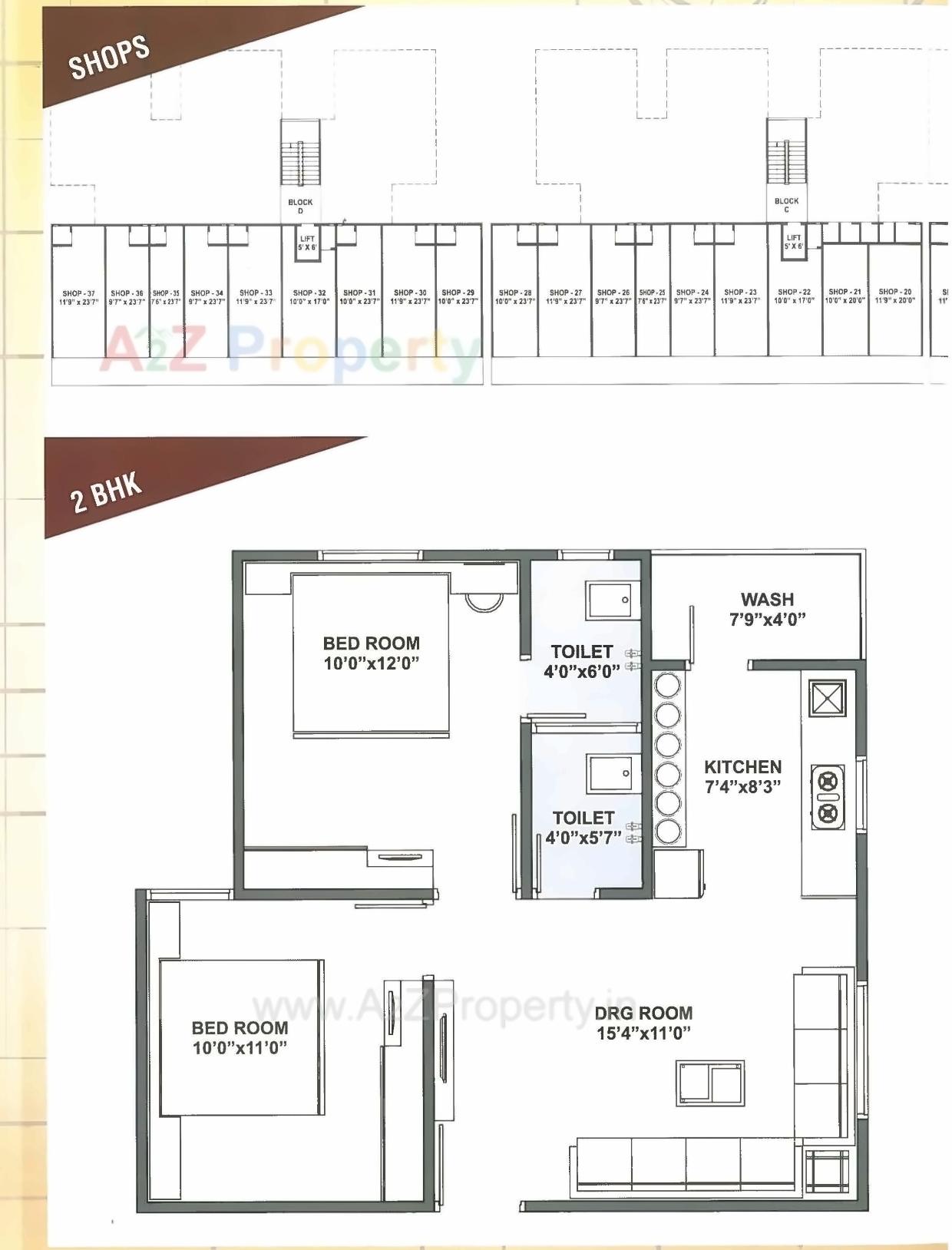 Layout of real estate project Satvagokul located at Kathwada, Ahmedabad, Gujarat
