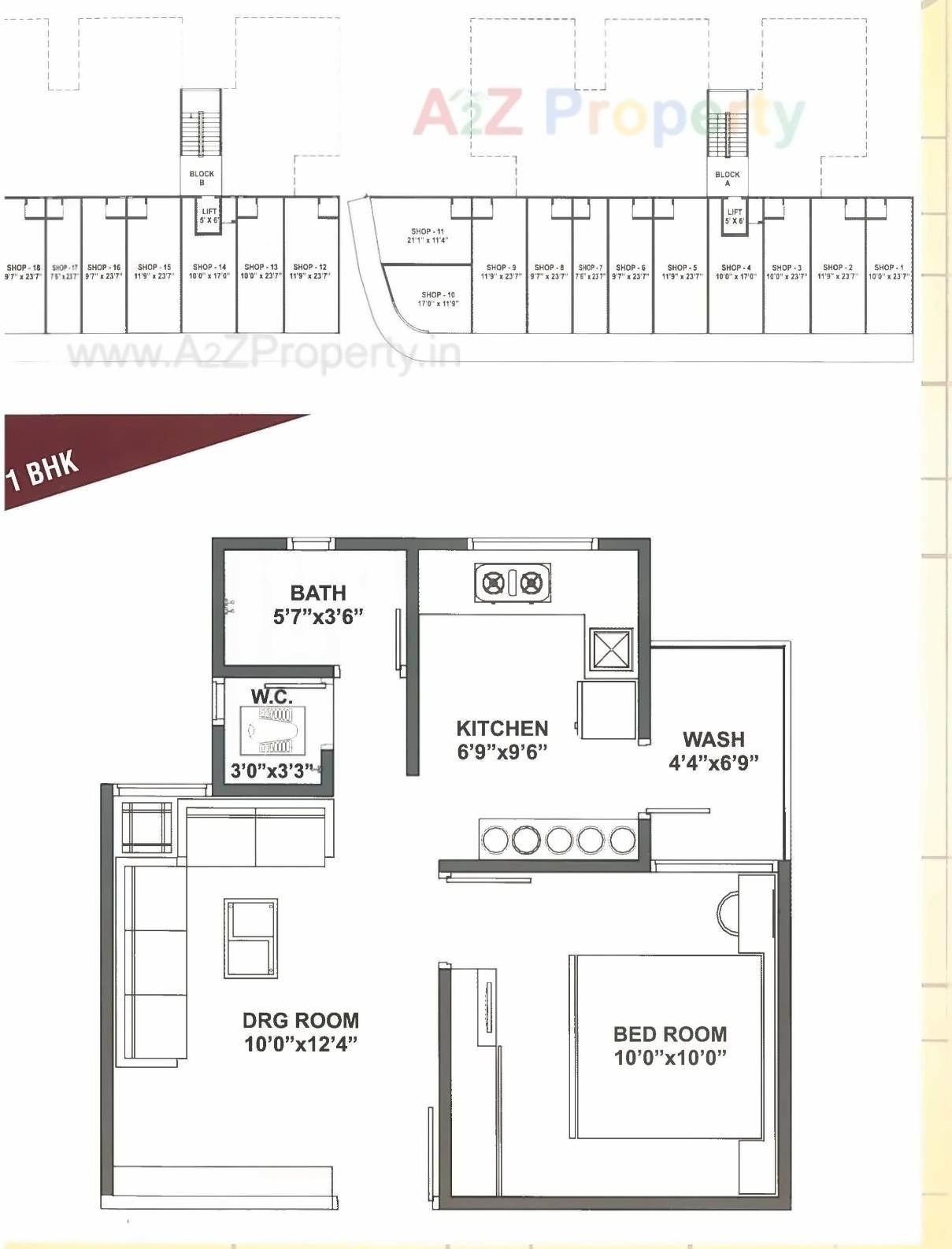 Layout of real estate project Satvagokul located at Kathwada, Ahmedabad, Gujarat