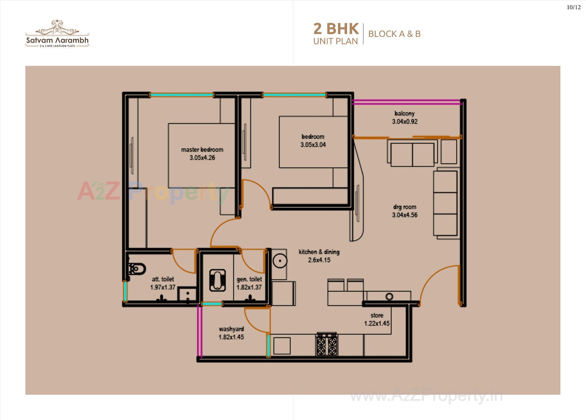 Layout of real estate project Satvam Aarambh located at Vastral, Ahmedabad, Gujarat