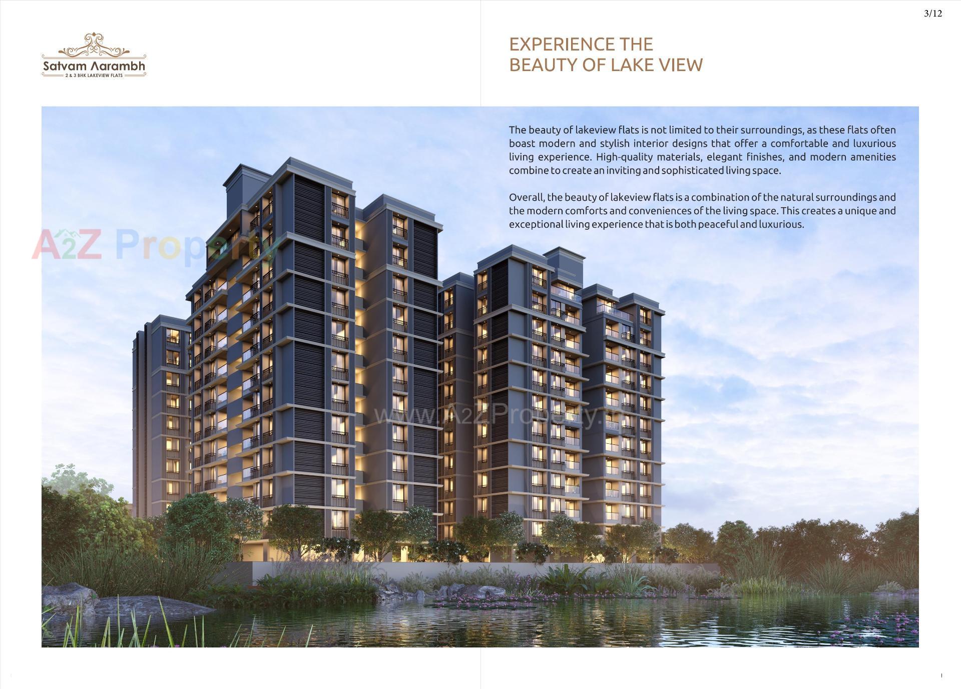 3D Elevation of real estate project Satvam Aarambh located at Vastral, Ahmedabad, Gujarat