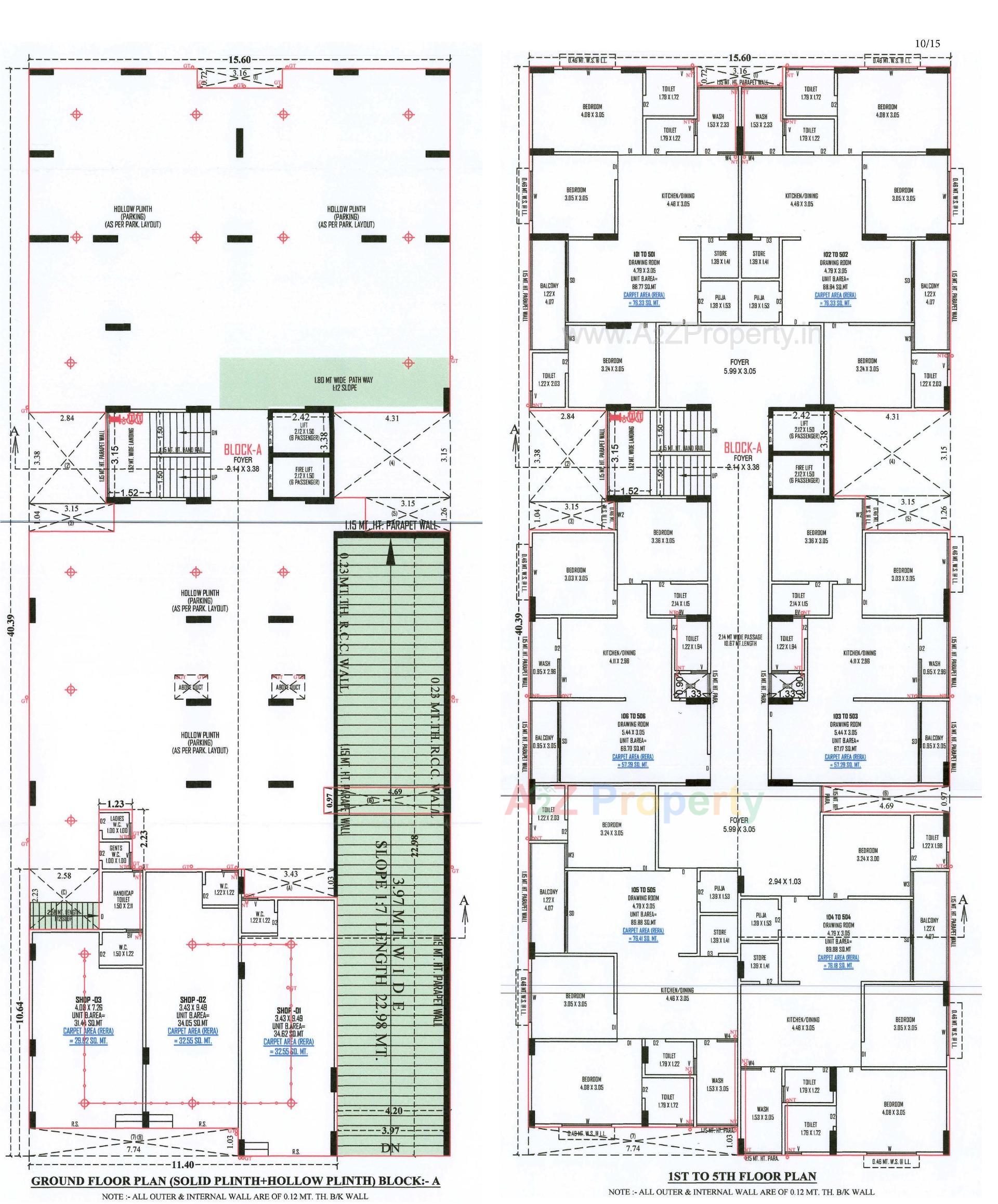 Layout of real estate project Satvam Antrix located at Vastral, Ahmedabad, Gujarat