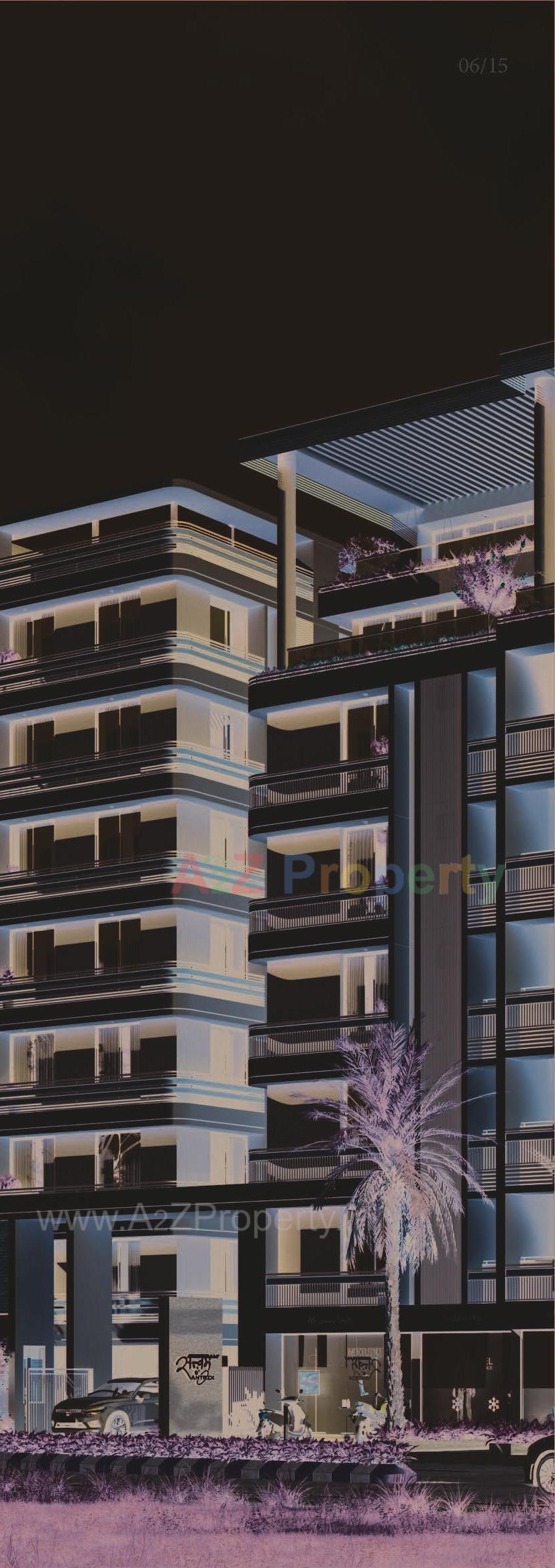 3D Elevation of real estate project Satvam Antrix located at Vastral, Ahmedabad, Gujarat