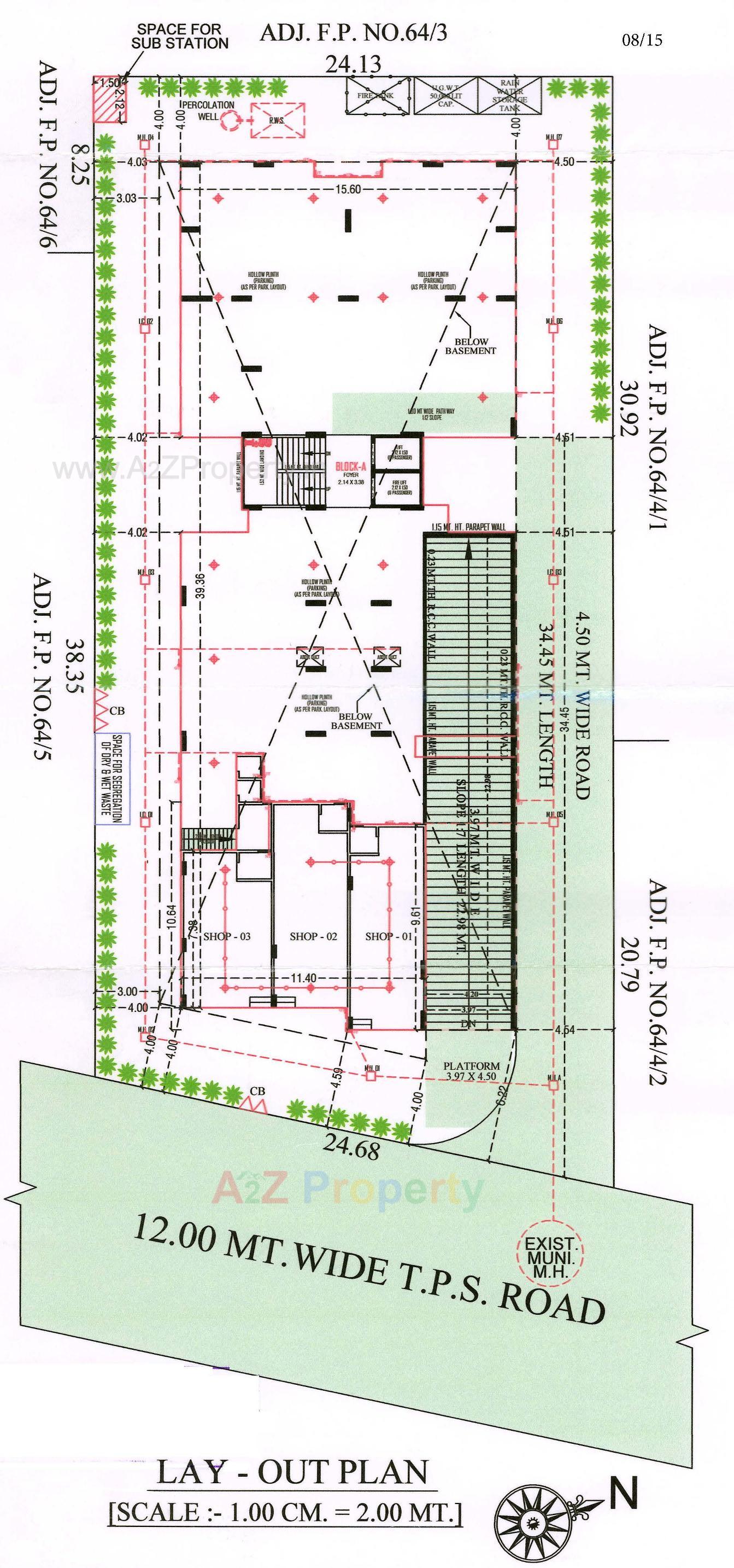 Layout of real estate project Satvam Antrix located at Vastral, Ahmedabad, Gujarat