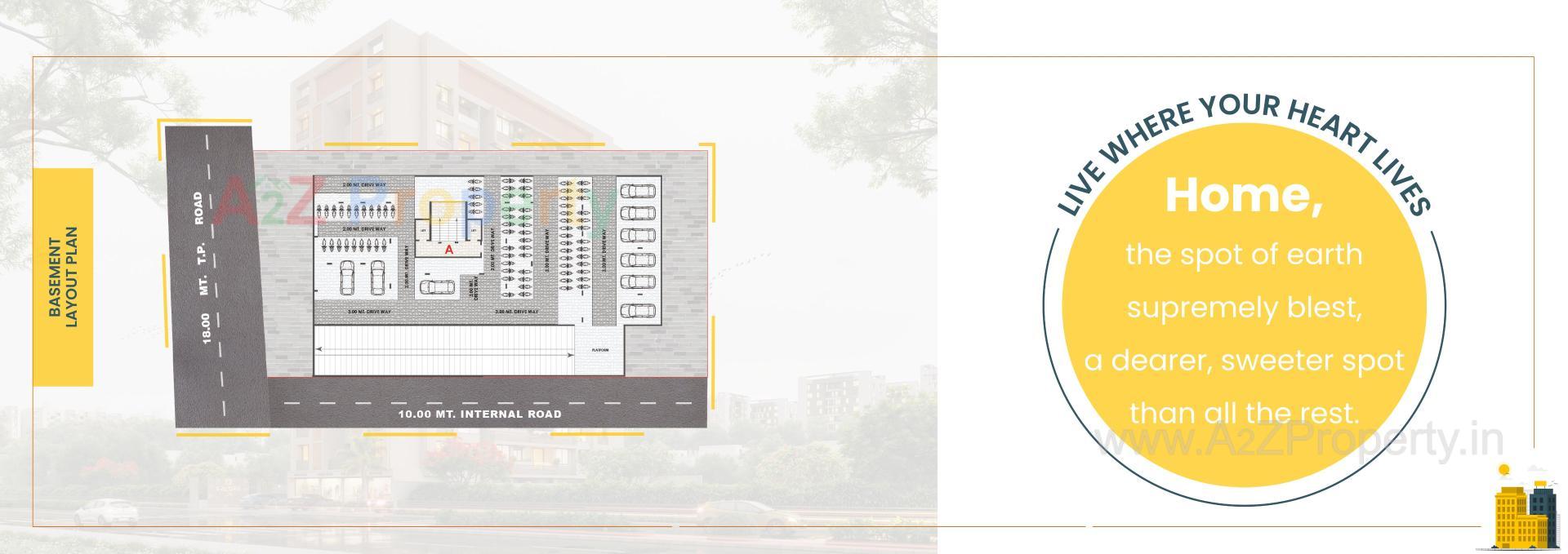 Layout of real estate project Satvam Sky located at Ahmedabad, Ahmedabad, Gujarat