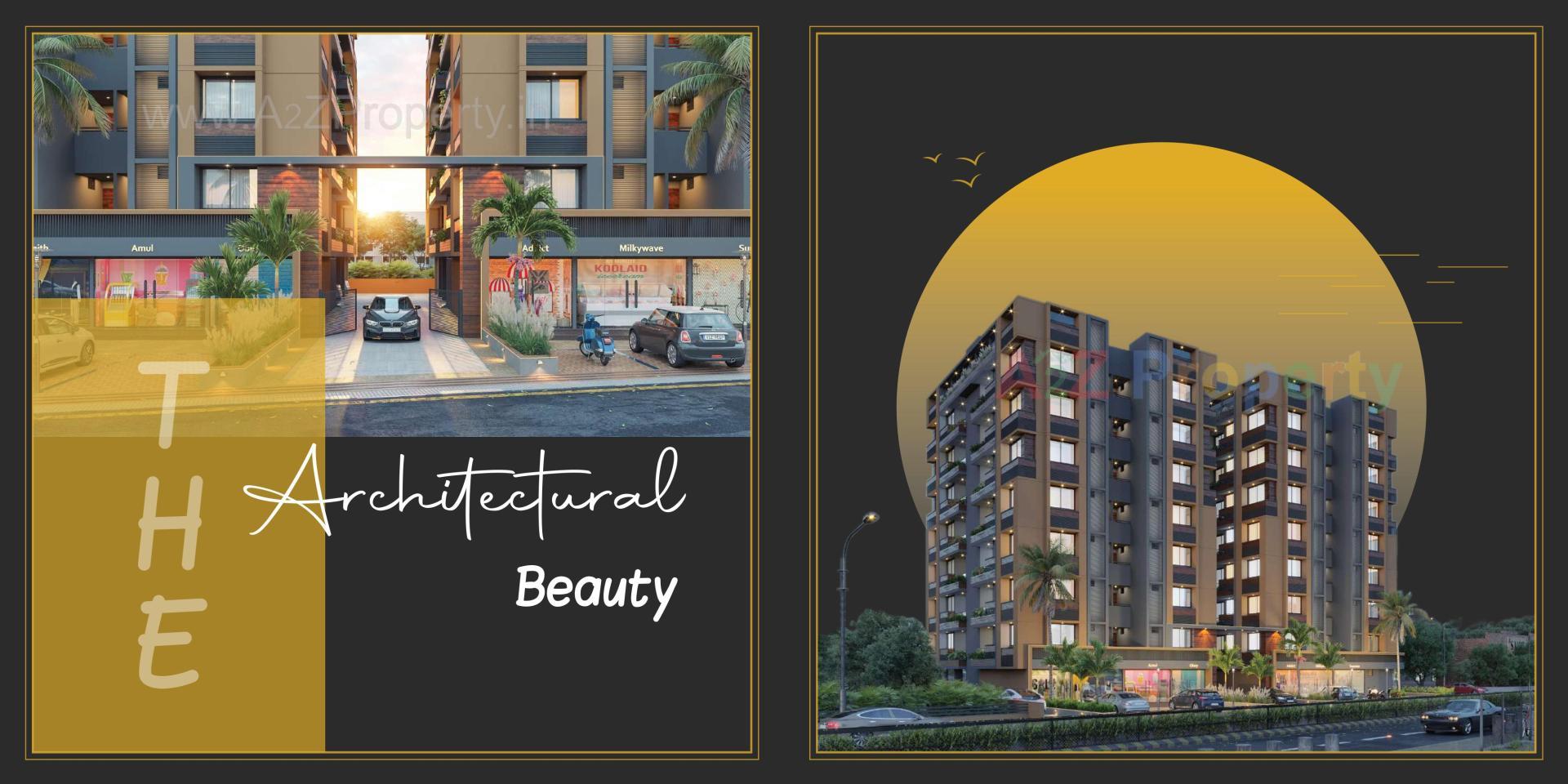 3D Elevation of real estate project Satvam Skyline located at Nikol, Ahmedabad, Gujarat