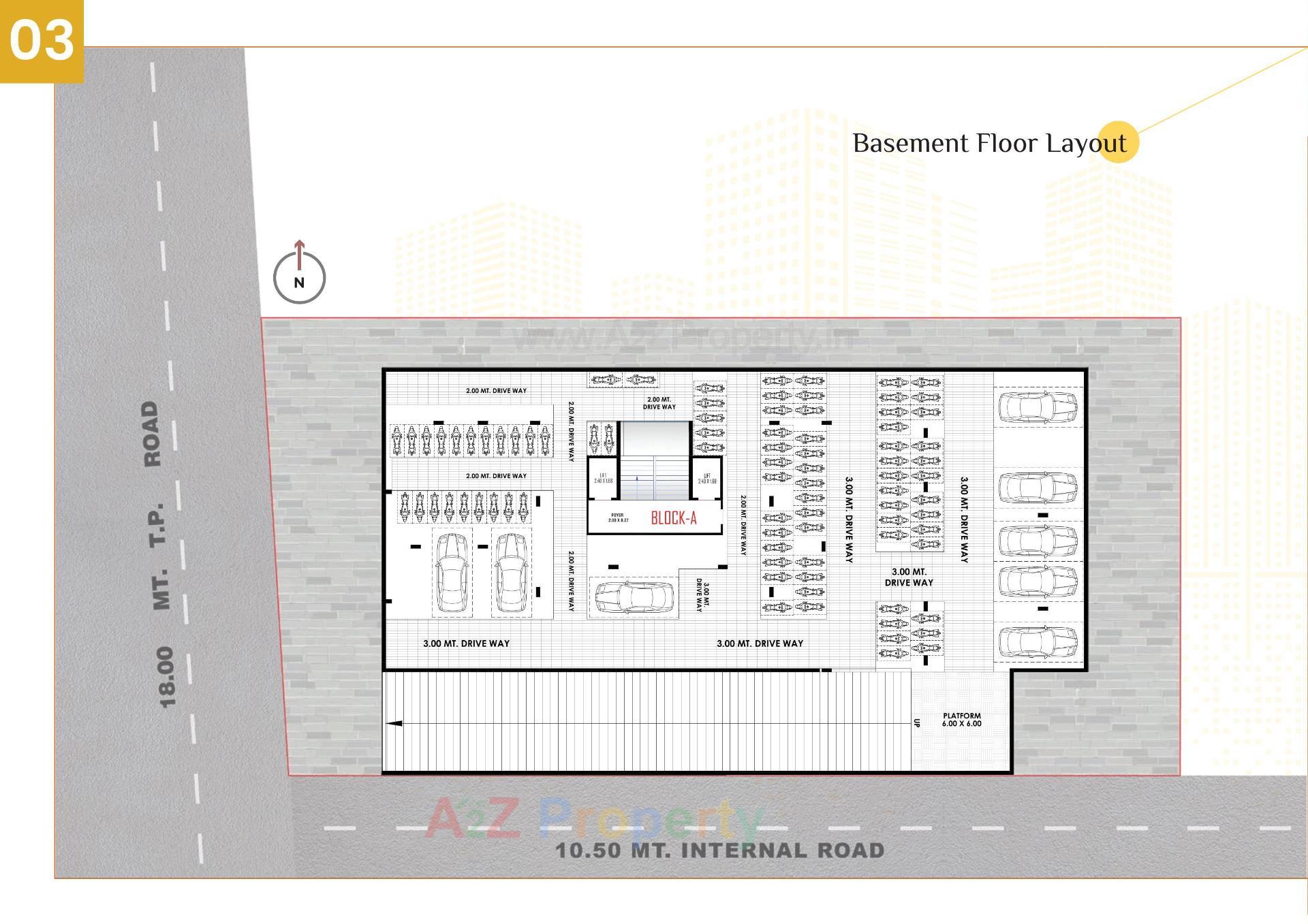 Layout of real estate project Satvam Sky located at Ahmedabad, Ahmedabad, Gujarat