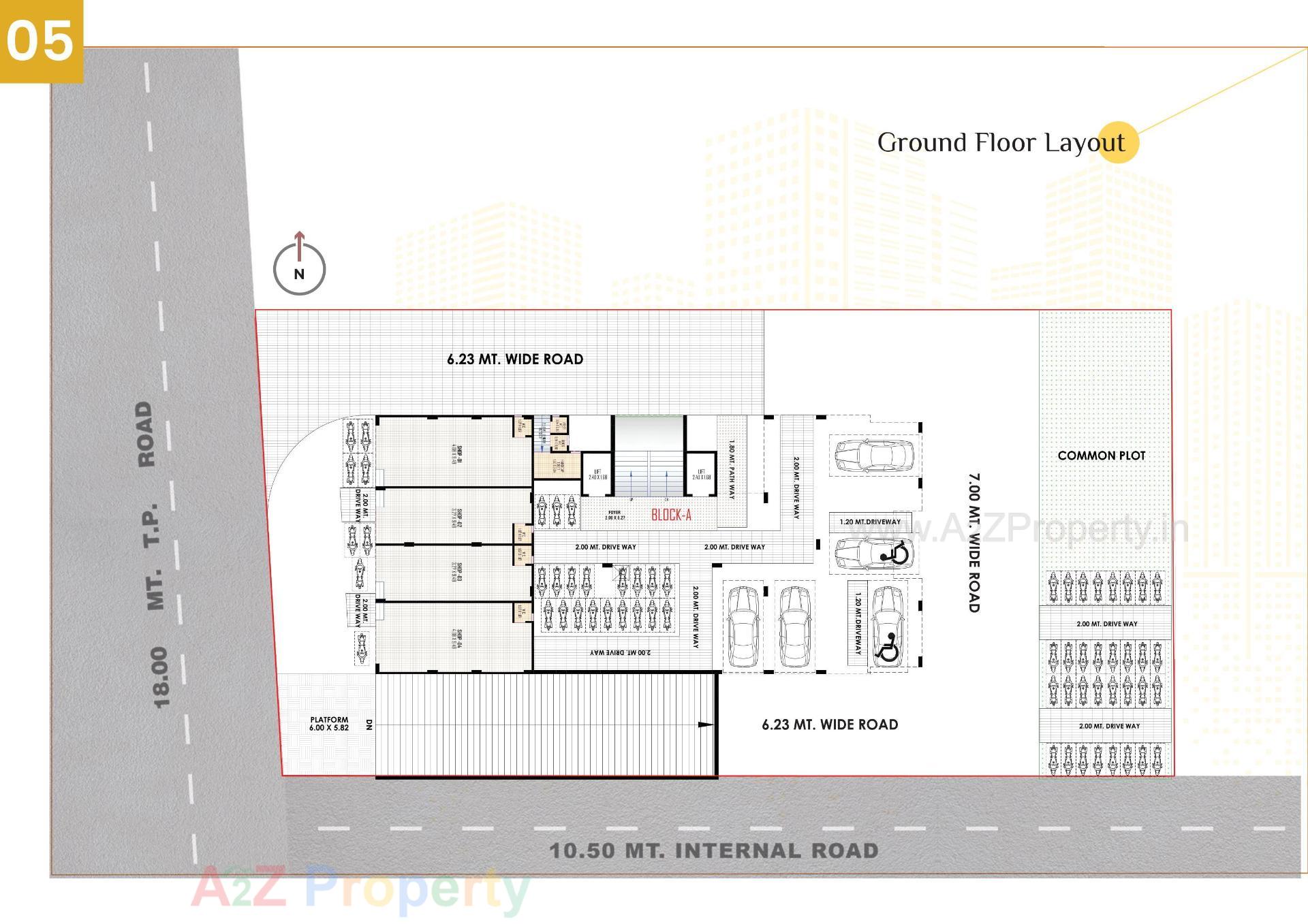 Layout of real estate project Satvam Sky located at Ahmedabad, Ahmedabad, Gujarat