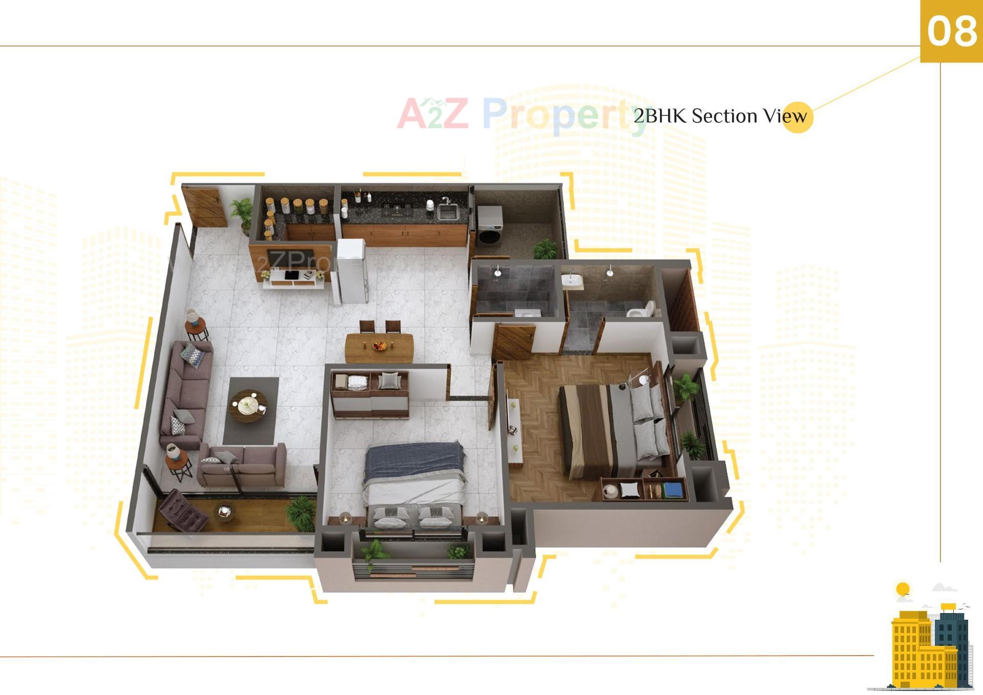 Layout of real estate project Satvam Sky located at Ahmedabad, Ahmedabad, Gujarat