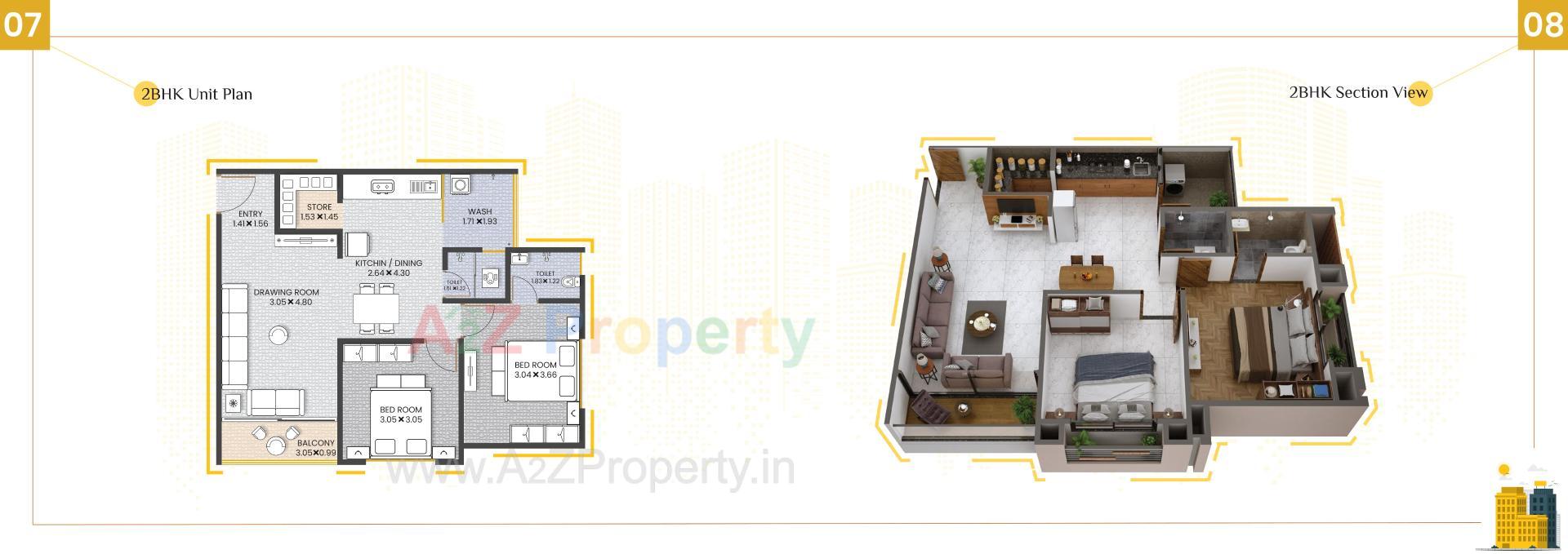 Layout of real estate project Satvam Sky located at Ahmedabad, Ahmedabad, Gujarat