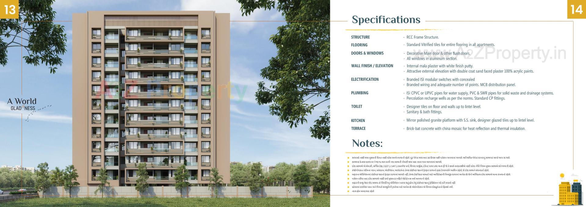 3D Elevation of real estate project Satvam Sky located at Ahmedabad, Ahmedabad, Gujarat
