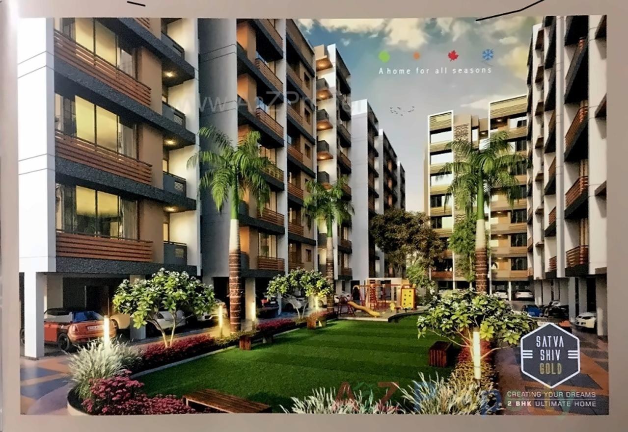 3D Elevation of real estate project Satvashivgold located at Nikol, Ahmedabad, Gujarat
