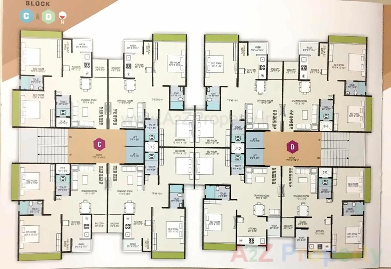 Layout of real estate project Satvashivgold located at Nikol, Ahmedabad, Gujarat