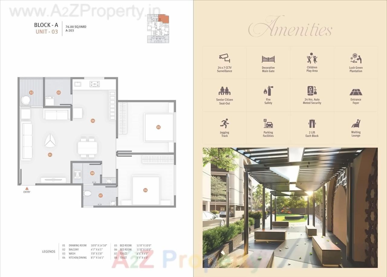 Layout of real estate project Satved Platinum located at Ahmedabad, Ahmedabad, Gujarat