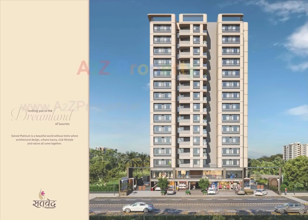 3D Elevation of real estate project Satved Platinum located at Ahmedabad, Ahmedabad, Gujarat