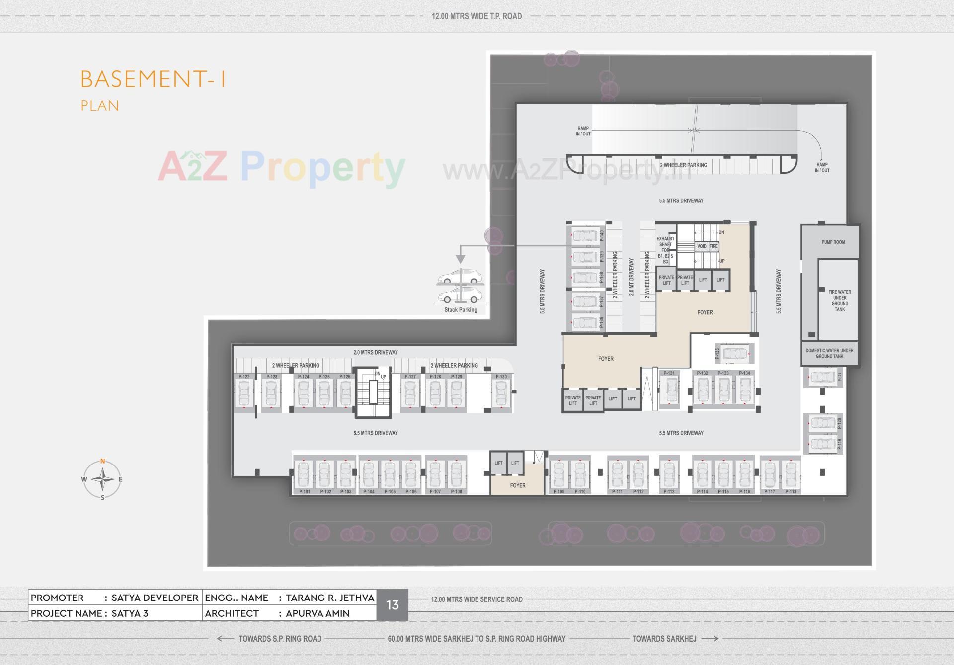 Layout of real estate project Satya located at Sarkhej, Ahmedabad, Gujarat