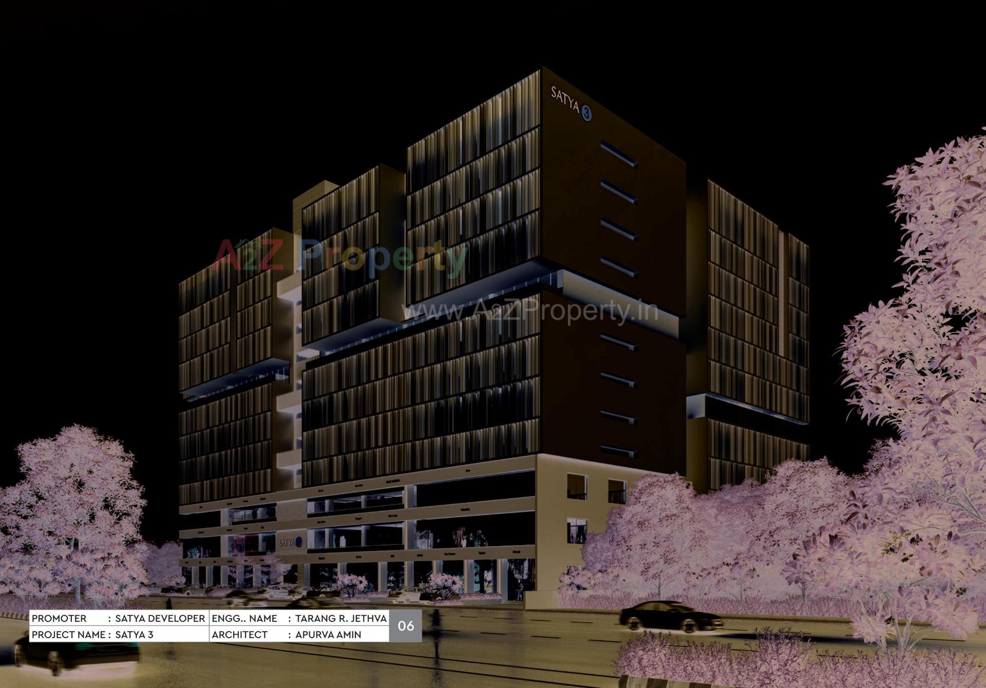 3D Elevation of real estate project Satya located at Sarkhej, Ahmedabad, Gujarat