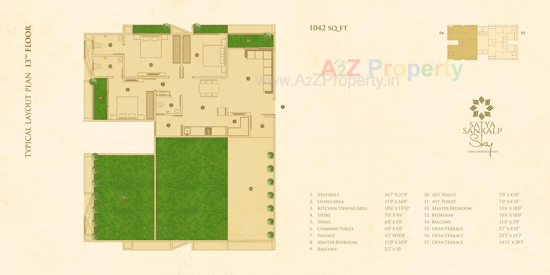Layout of real estate project Satya Sankalp Sky located at Khoraj, Ahmedabad, Gujarat