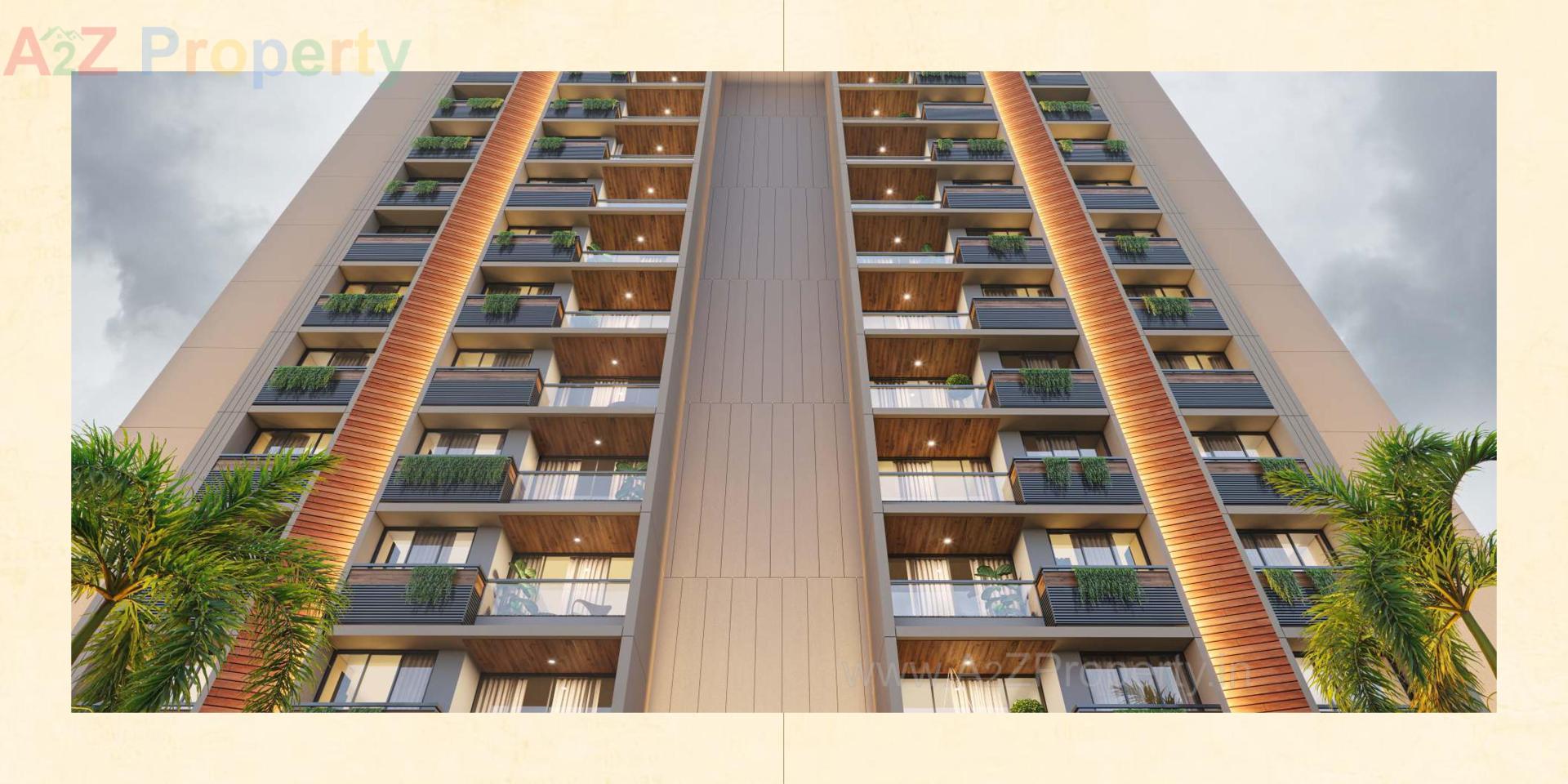 3D Elevation of real estate project Satya Sankalp Sky located at Khoraj, Ahmedabad, Gujarat