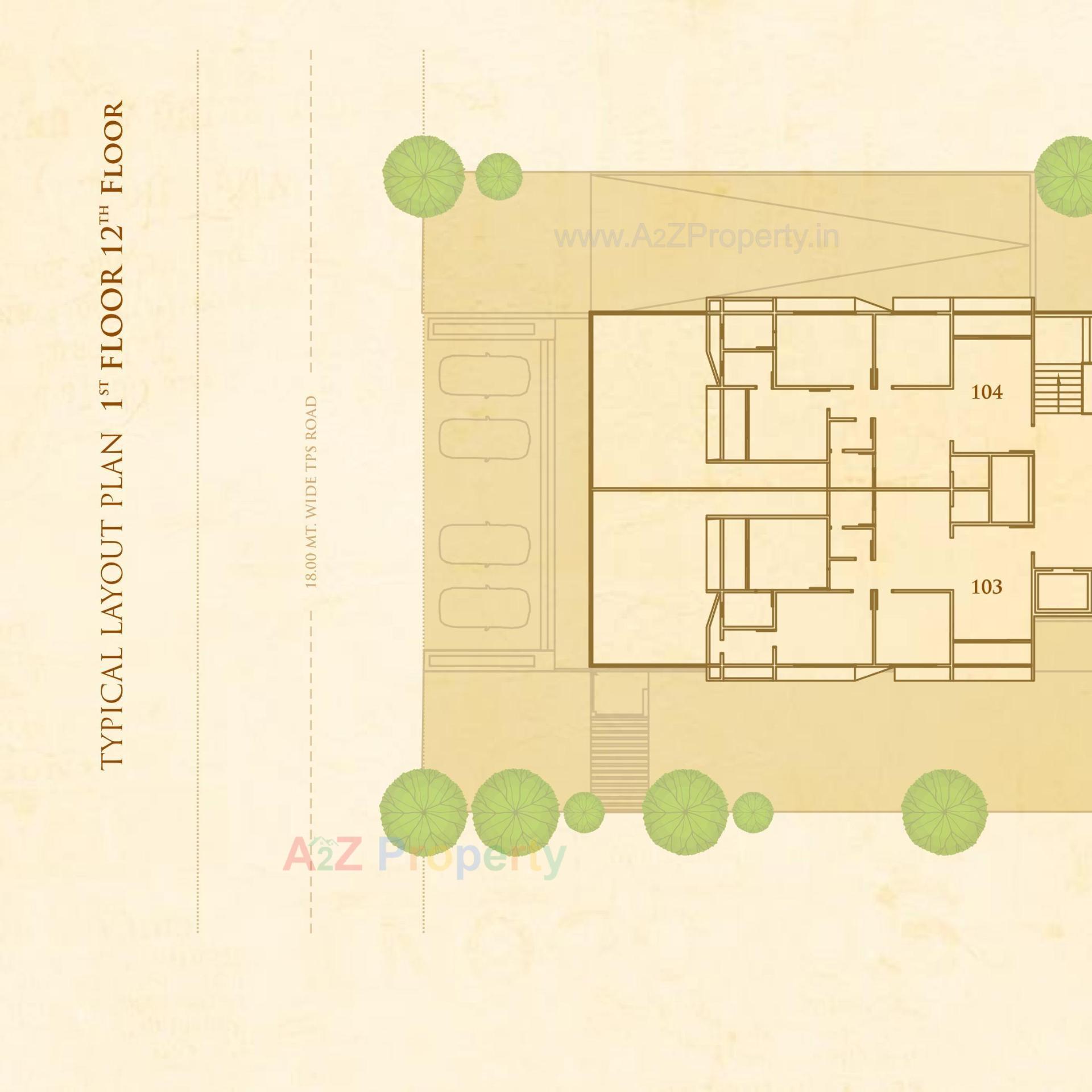 Layout of real estate project Satya Sankalp Sky located at Khoraj, Ahmedabad, Gujarat