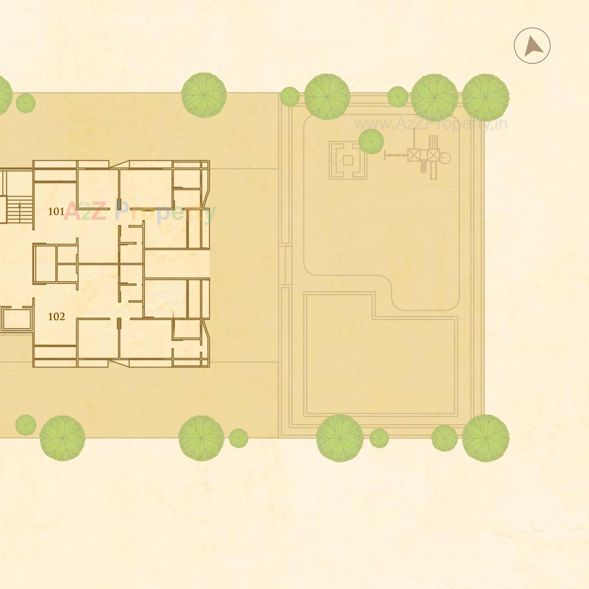 Layout of real estate project Satya Sankalp Sky located at Khoraj, Ahmedabad, Gujarat