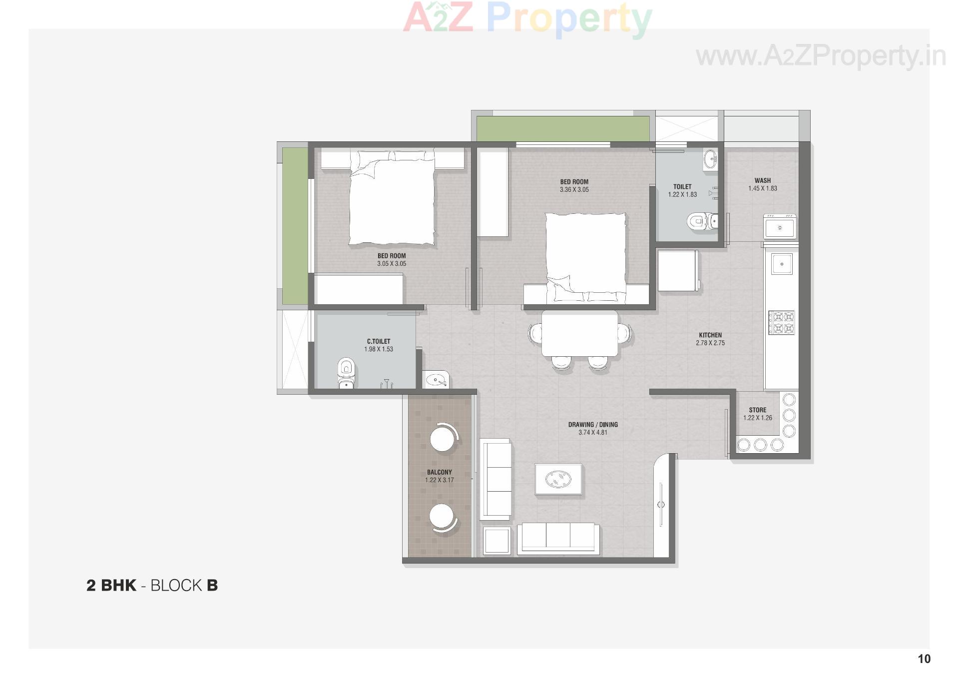 Layout of real estate project Satyaa Height located at Ahmedabad, Ahmedabad, Gujarat