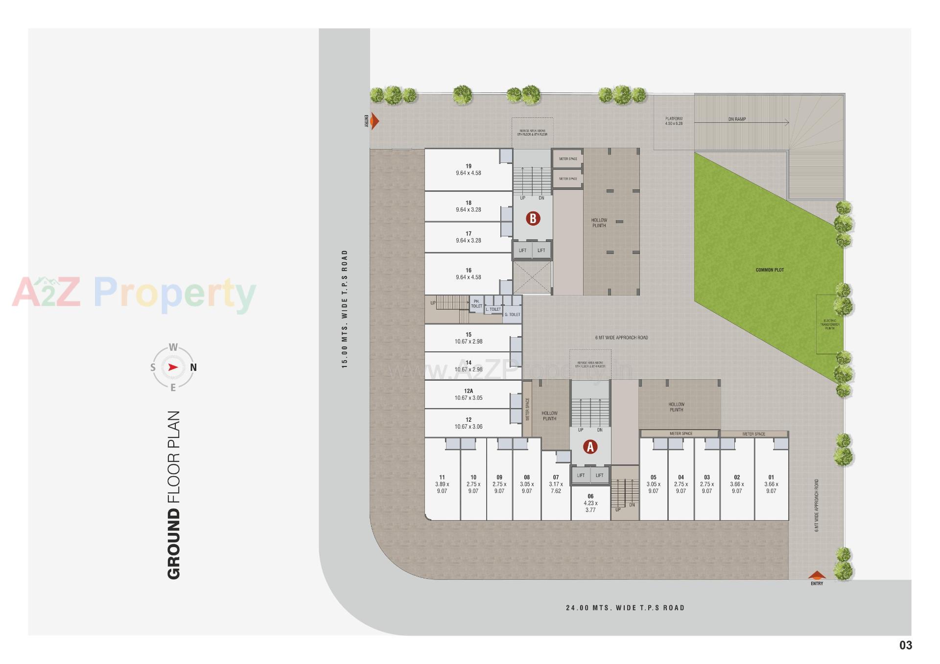 Layout of real estate project Satyaa Height located at Ahmedabad, Ahmedabad, Gujarat