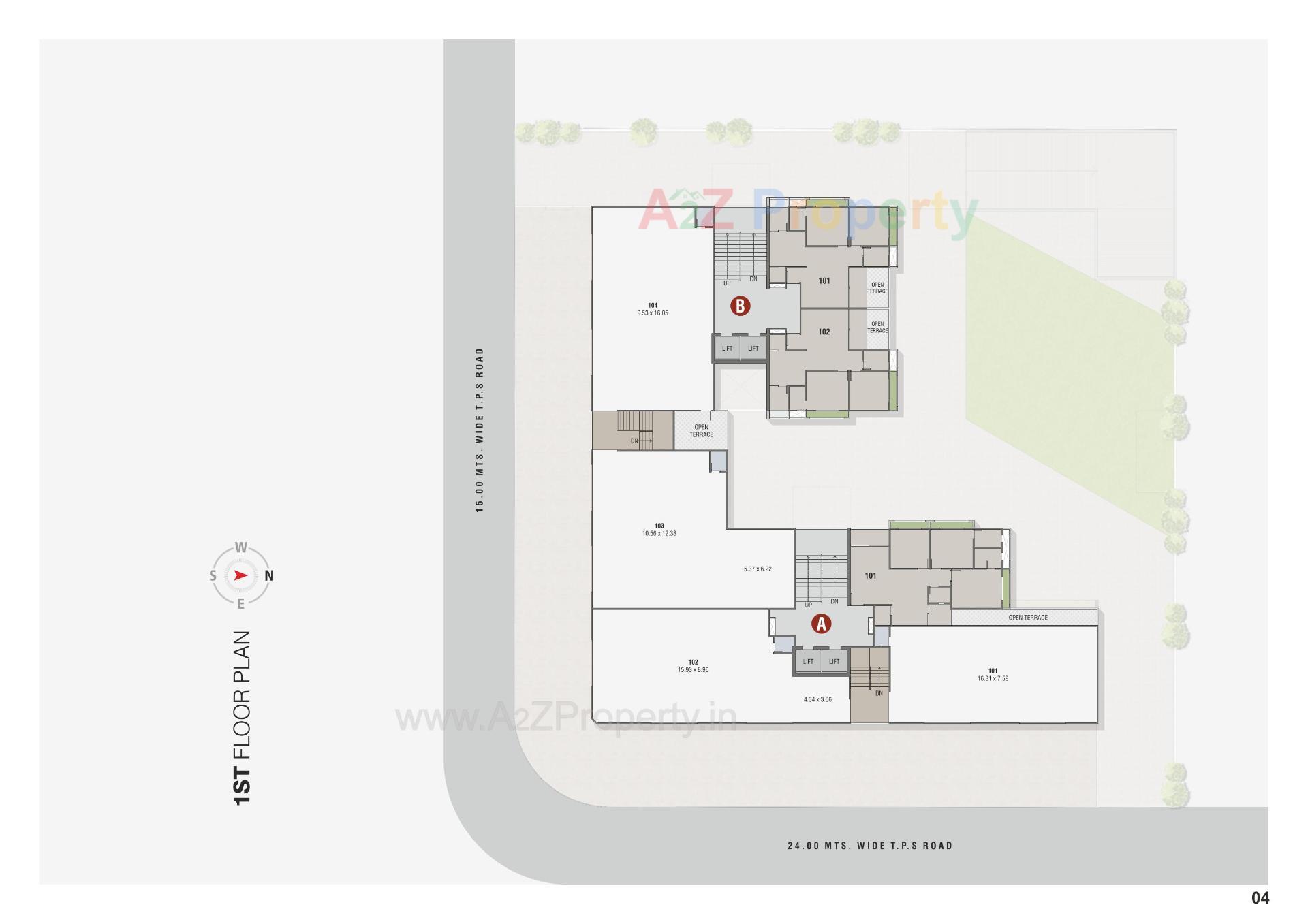 Layout of real estate project Satyaa Height located at Ahmedabad, Ahmedabad, Gujarat