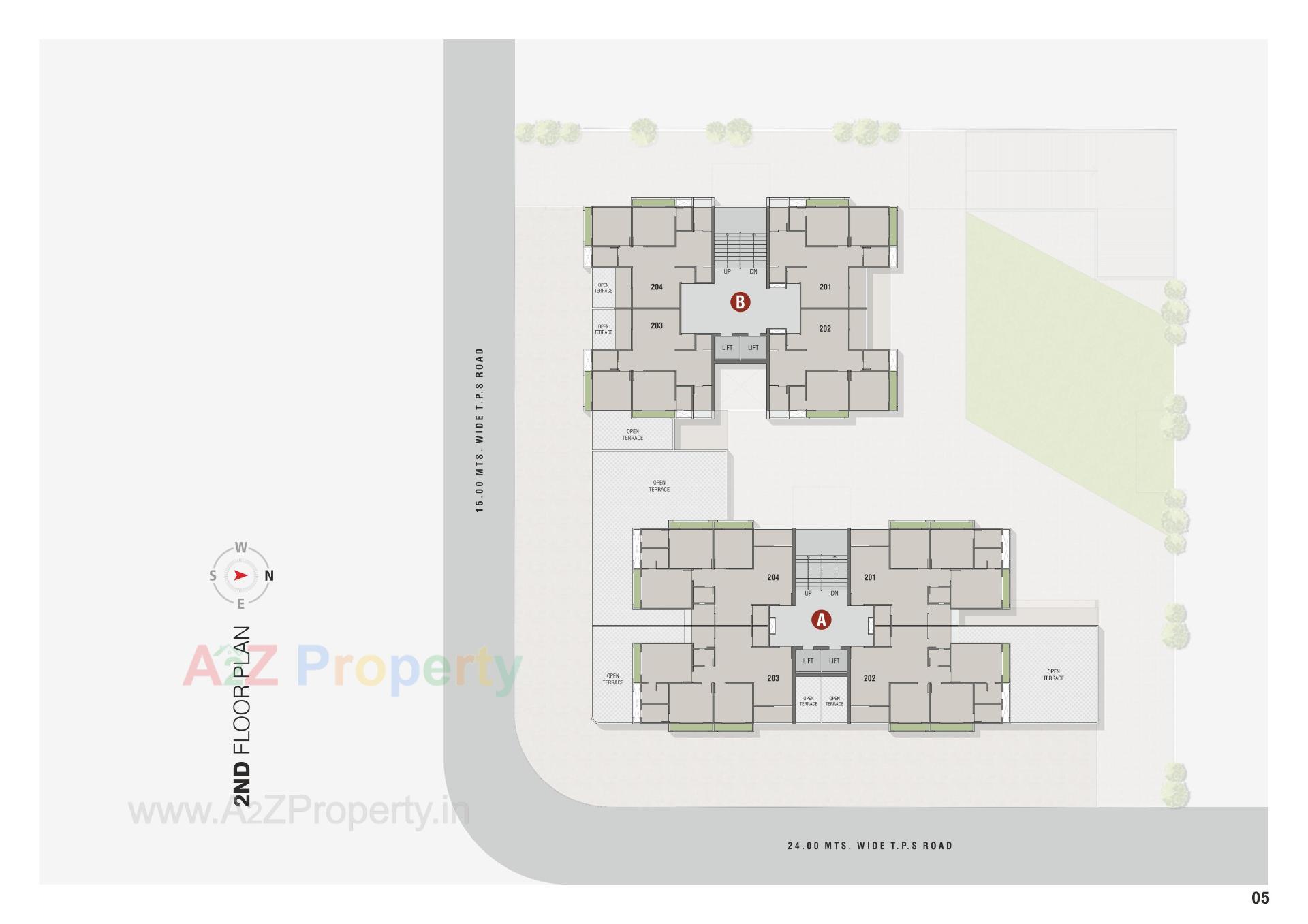 Layout of real estate project Satyaa Height located at Ahmedabad, Ahmedabad, Gujarat