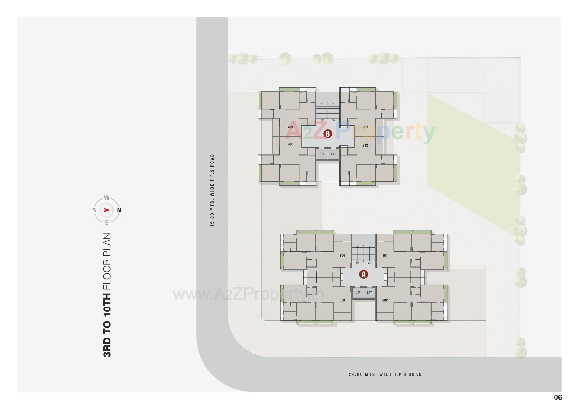 Layout of real estate project Satyaa Height located at Ahmedabad, Ahmedabad, Gujarat