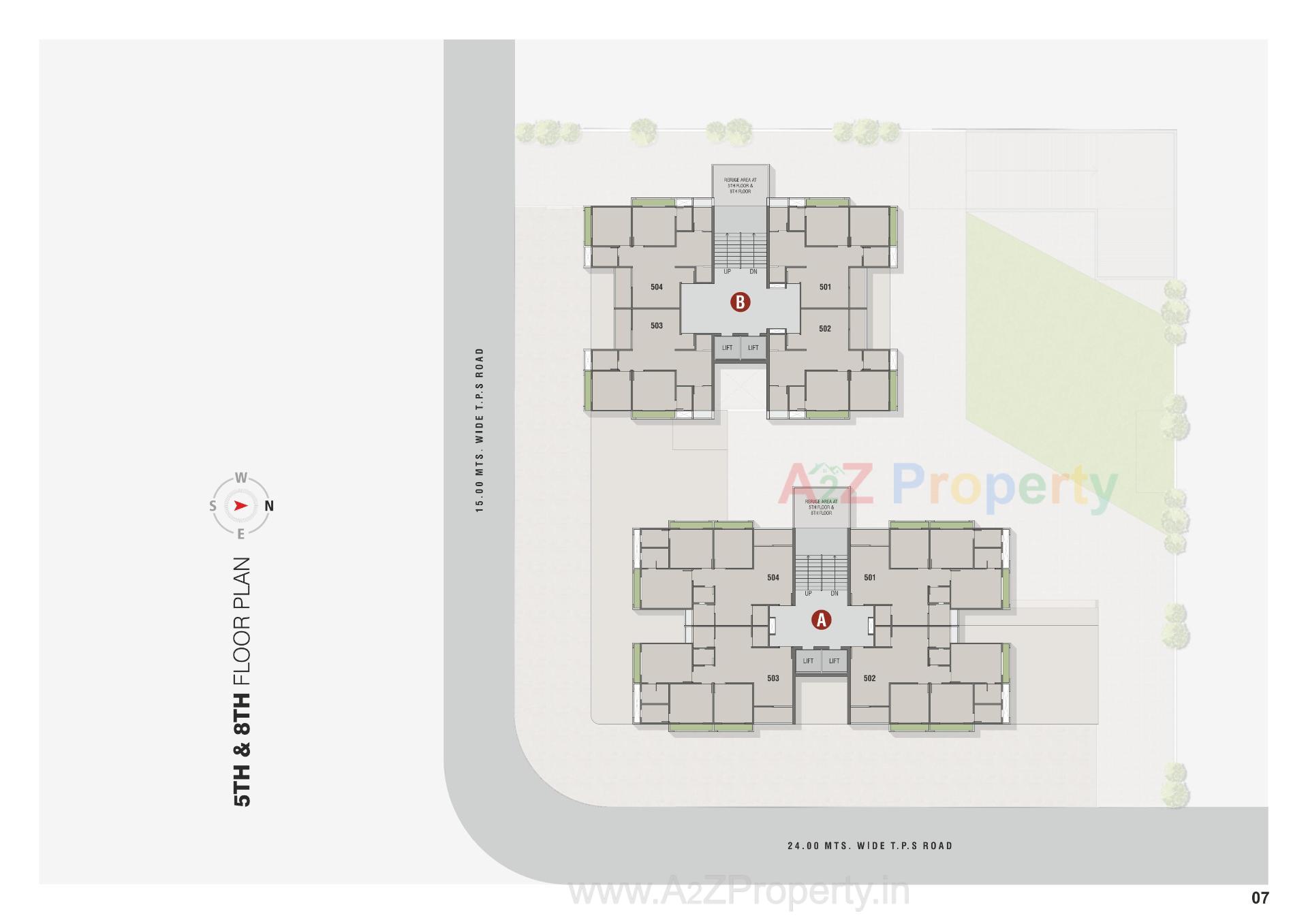 Layout of real estate project Satyaa Height located at Ahmedabad, Ahmedabad, Gujarat