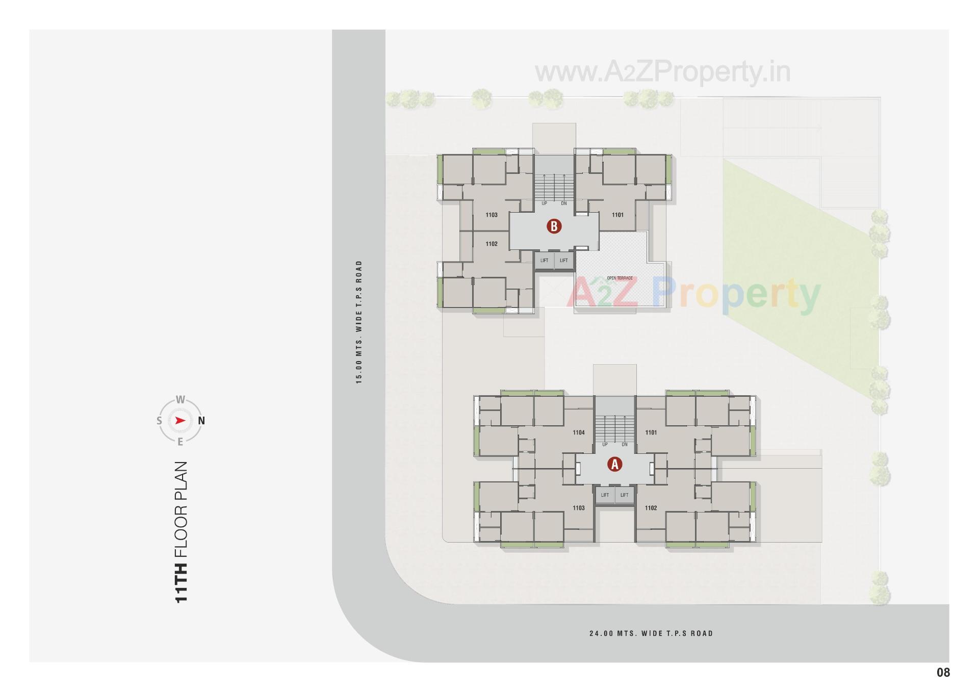 Layout of real estate project Satyaa Height located at Ahmedabad, Ahmedabad, Gujarat