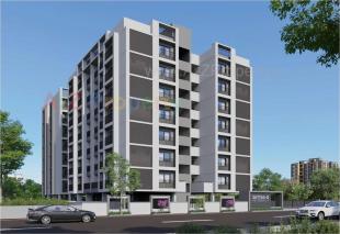 Elevation of real estate project Satyaa Ii located at Tragad, Ahmedabad, Gujarat