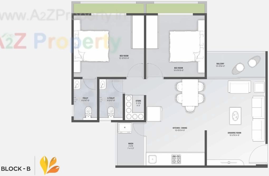 Layout of real estate project Satyaa Ii located at Tragad, Ahmedabad, Gujarat