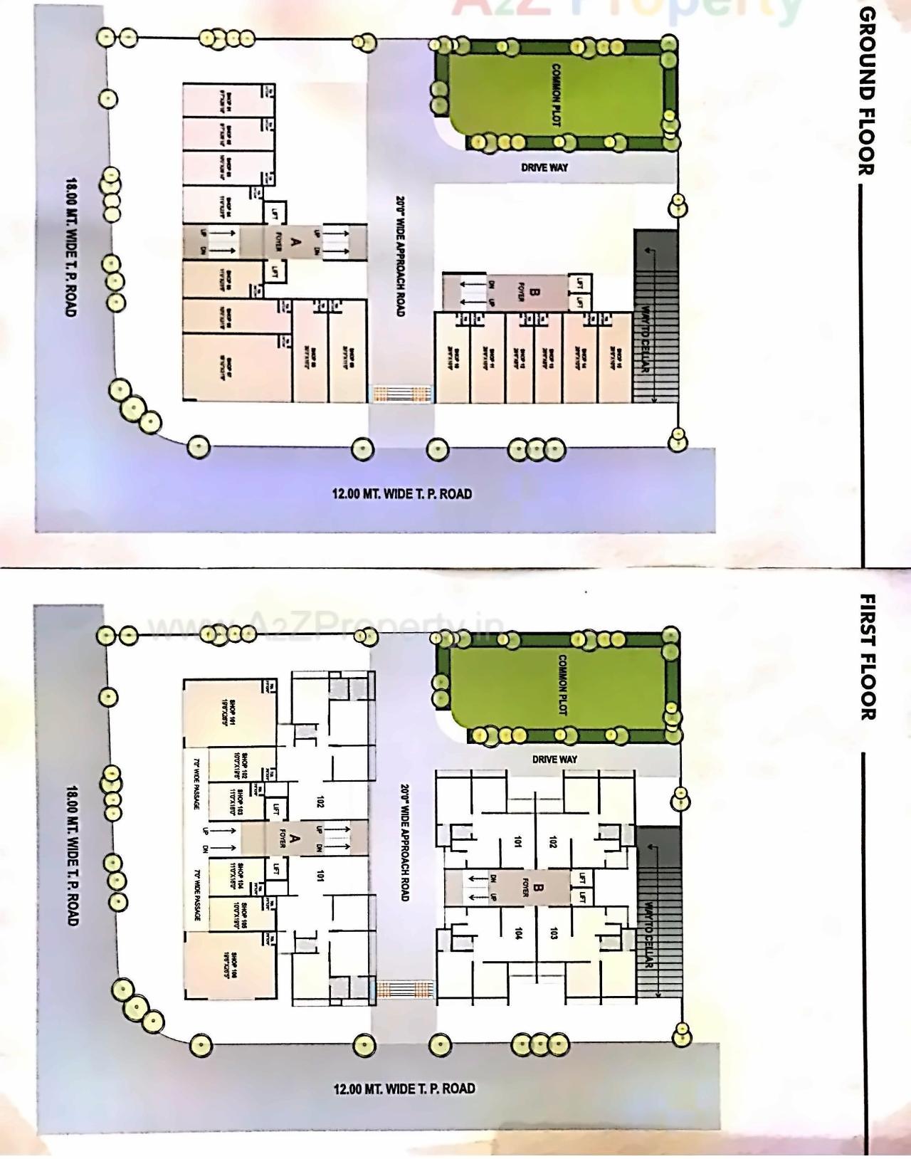 Layout of real estate project Satyagrah Life Style located at Nikol, Ahmedabad, Gujarat