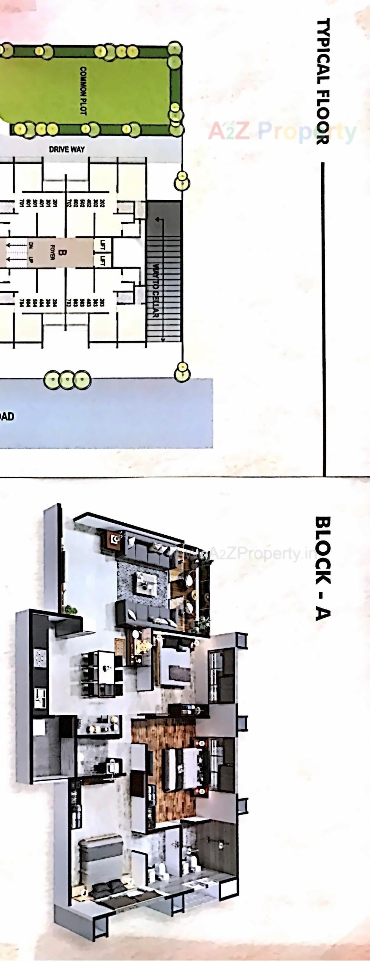 Layout of real estate project Satyagrah Life Style located at Nikol, Ahmedabad, Gujarat