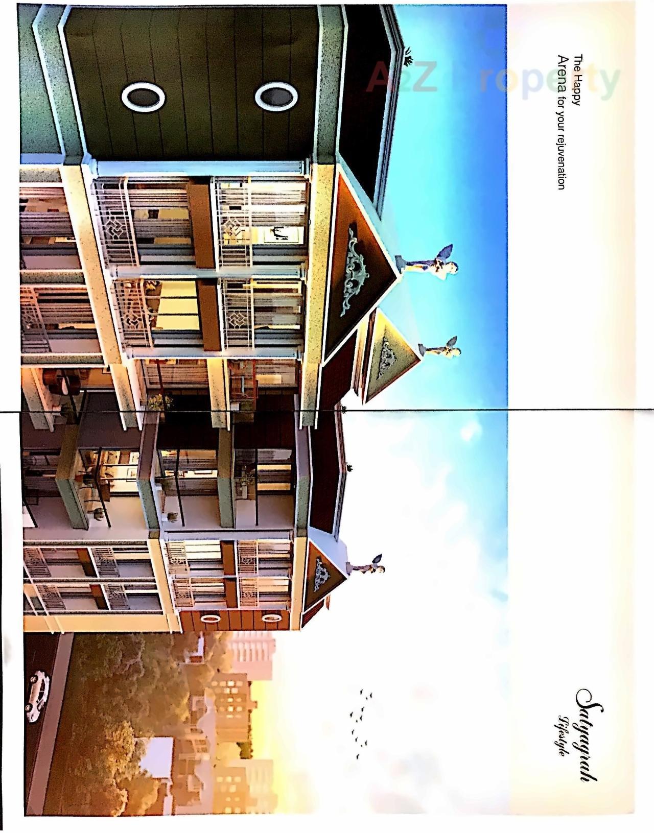 3D Elevation of real estate project Satyagrah Life Style located at Nikol, Ahmedabad, Gujarat