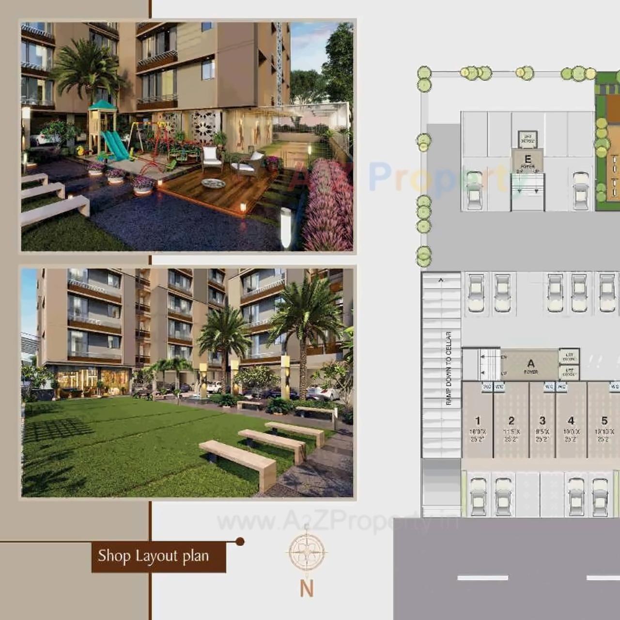 Layout of real estate project Satyagrah Residency located at Nikol, Ahmedabad, Gujarat