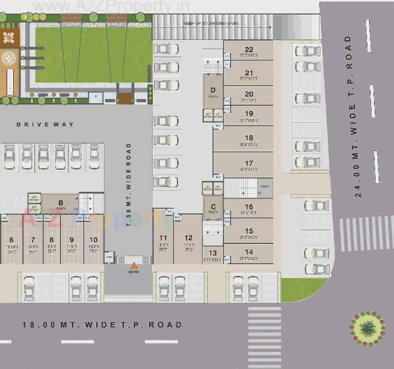 Layout of real estate project Satyagrah Residency located at Nikol, Ahmedabad, Gujarat