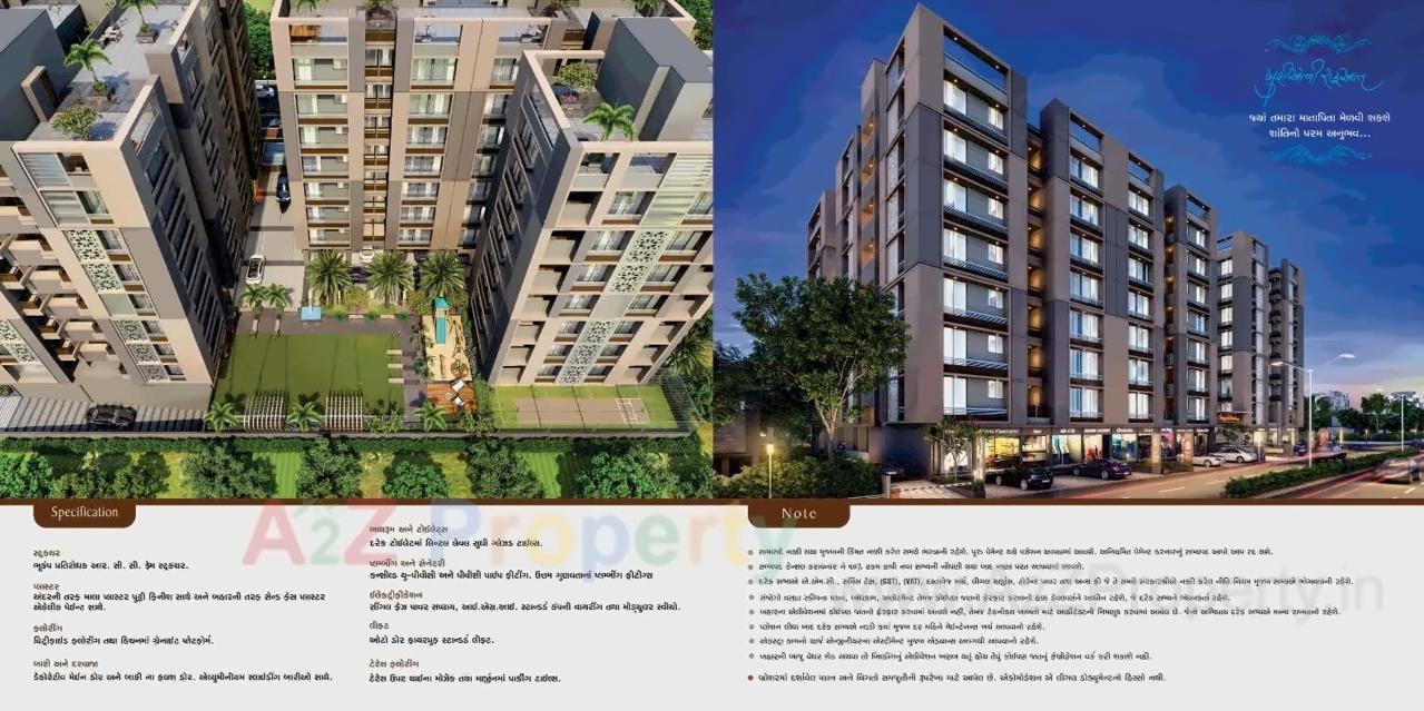 3D Elevation of real estate project Satyagrah Residency located at Nikol, Ahmedabad, Gujarat