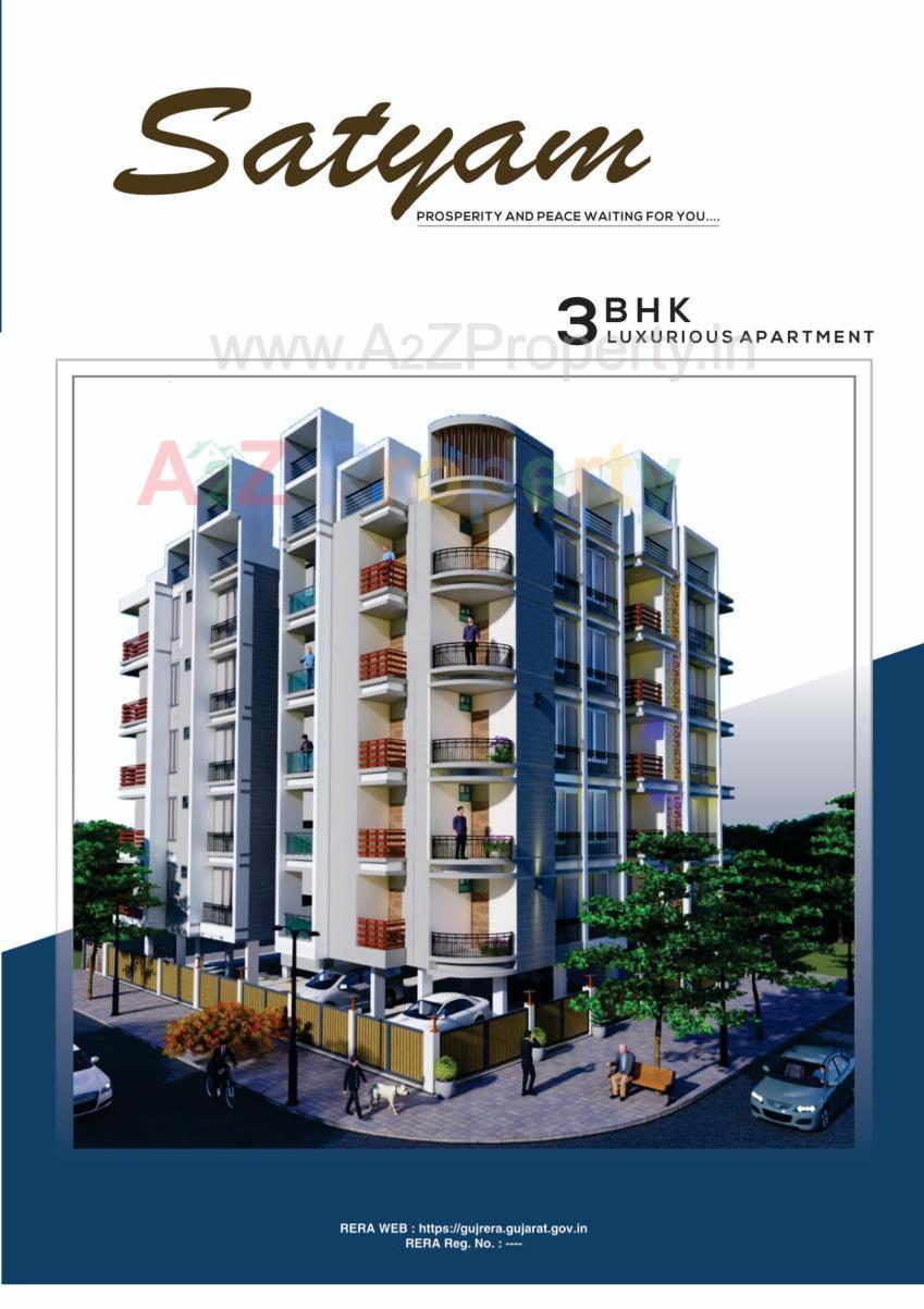 3D Elevation of real estate project Satyam Apartment located at Rajpur-hirpur, Ahmedabad, Gujarat