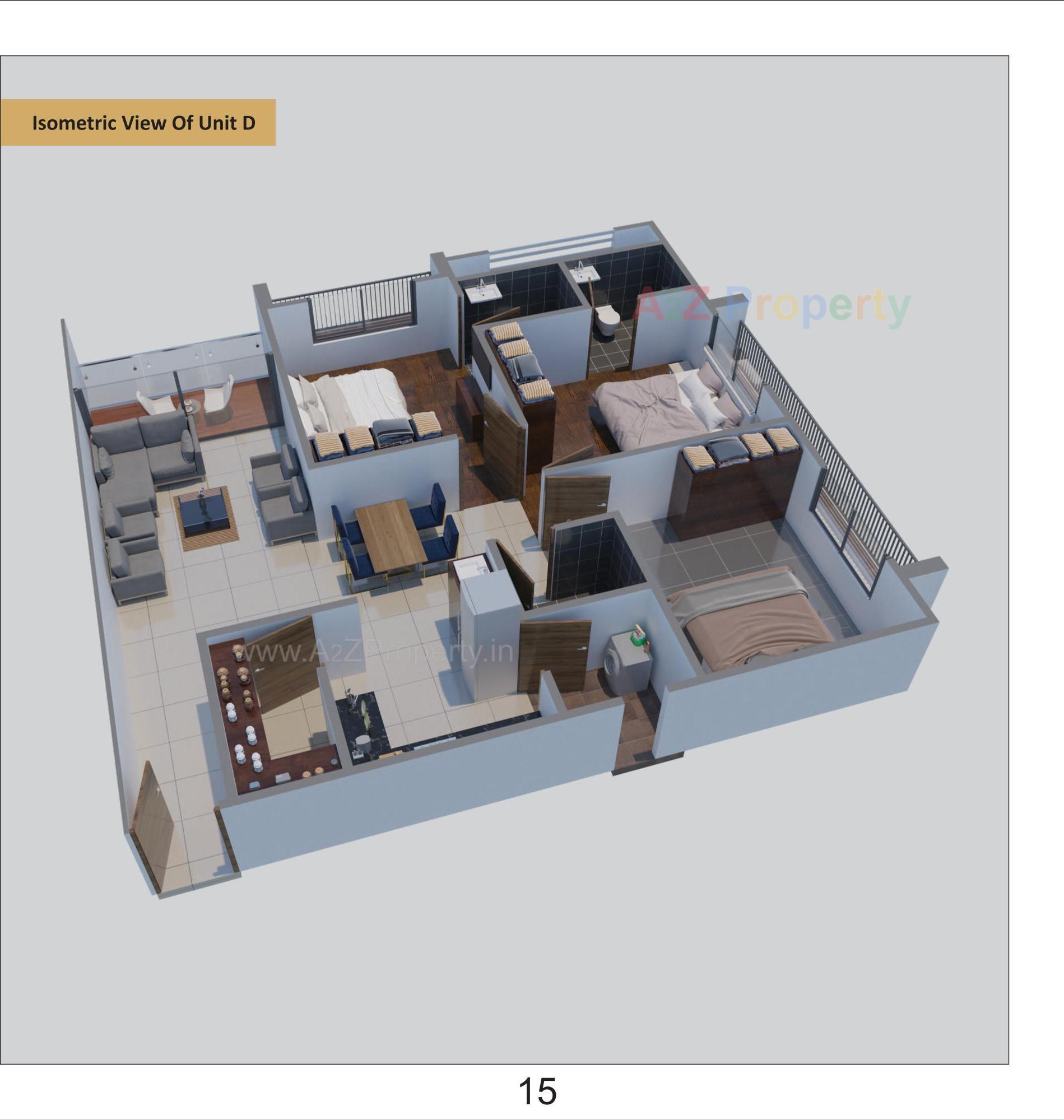 Layout of real estate project Satyam Apartment located at Wadaj, Ahmedabad, Gujarat