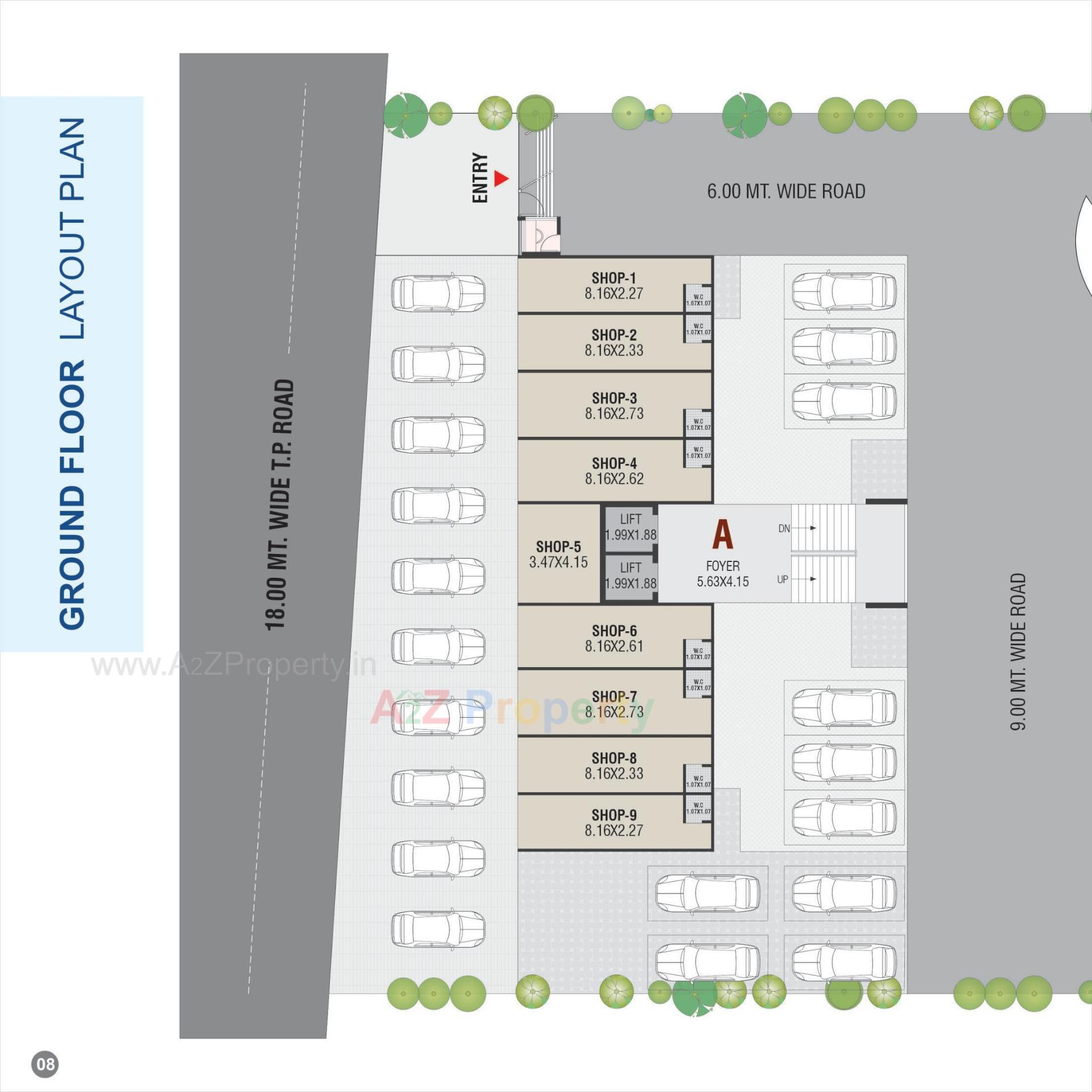 Layout of real estate project Satyam Elegance located at Singarva, Ahmedabad, Gujarat