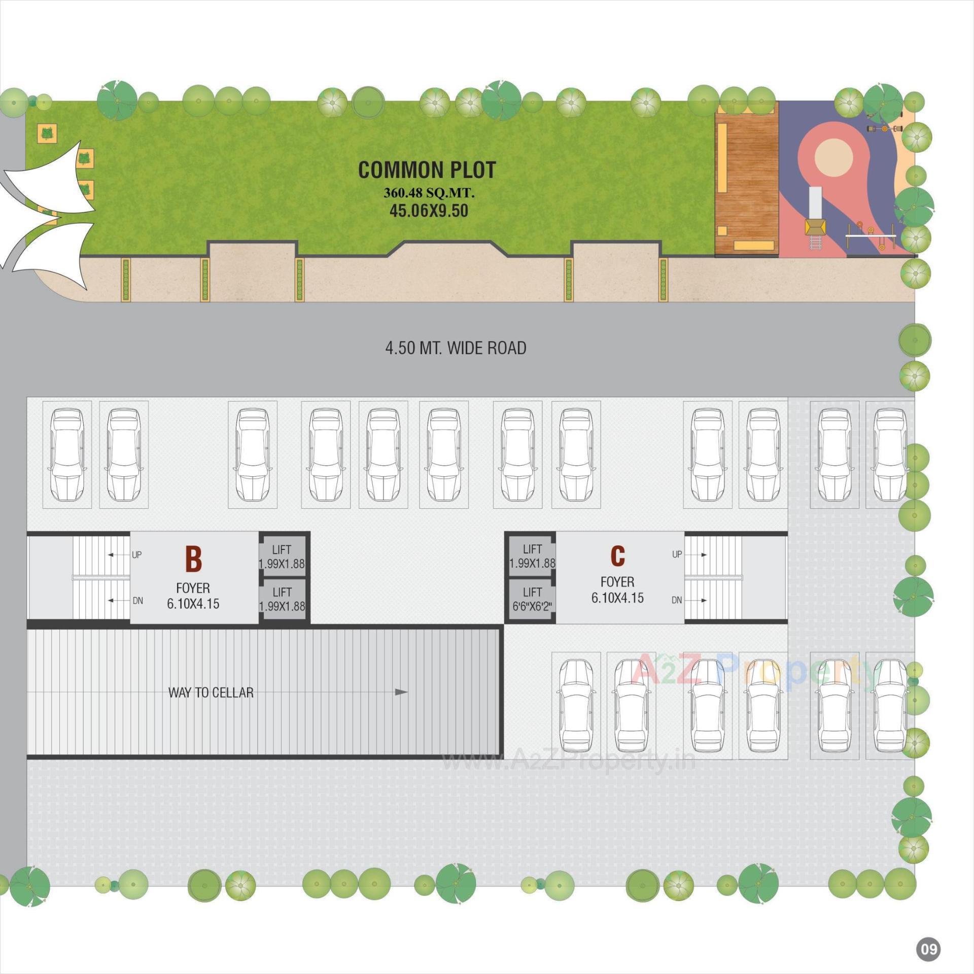 Layout of real estate project Satyam Elegance located at Singarva, Ahmedabad, Gujarat