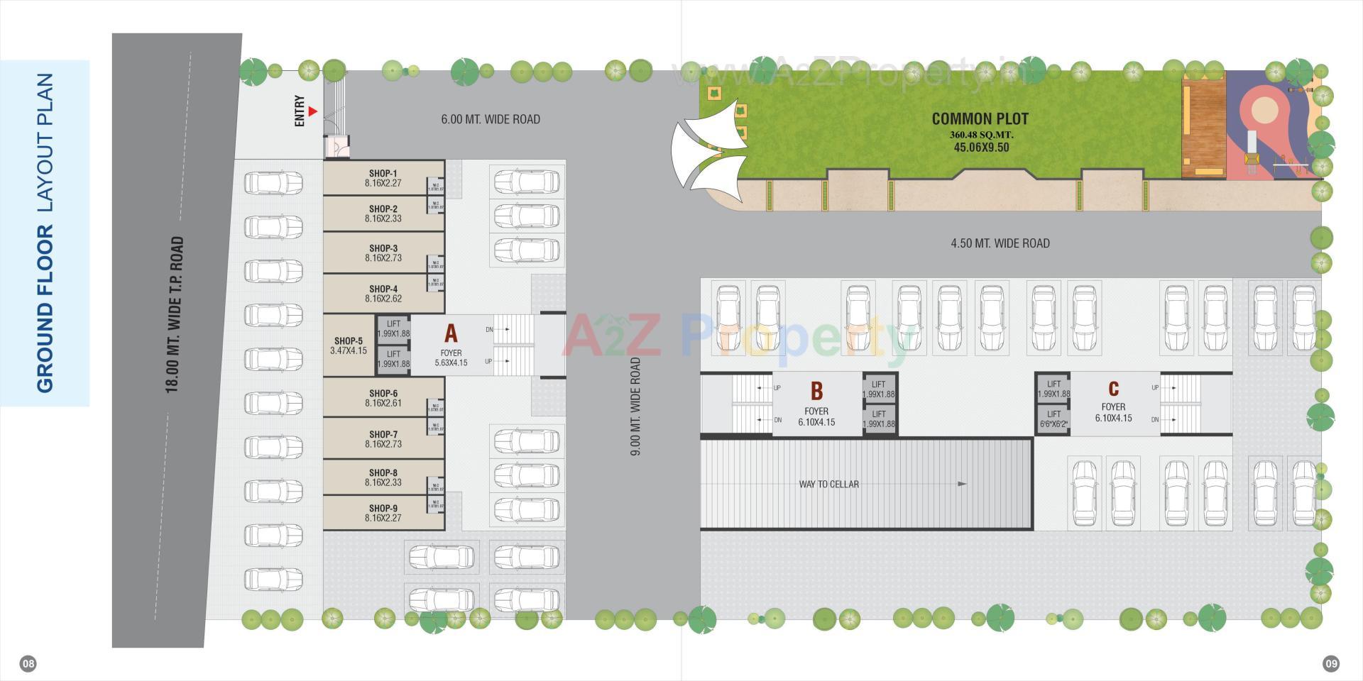 Layout of real estate project Satyam Elegance located at Singarva, Ahmedabad, Gujarat