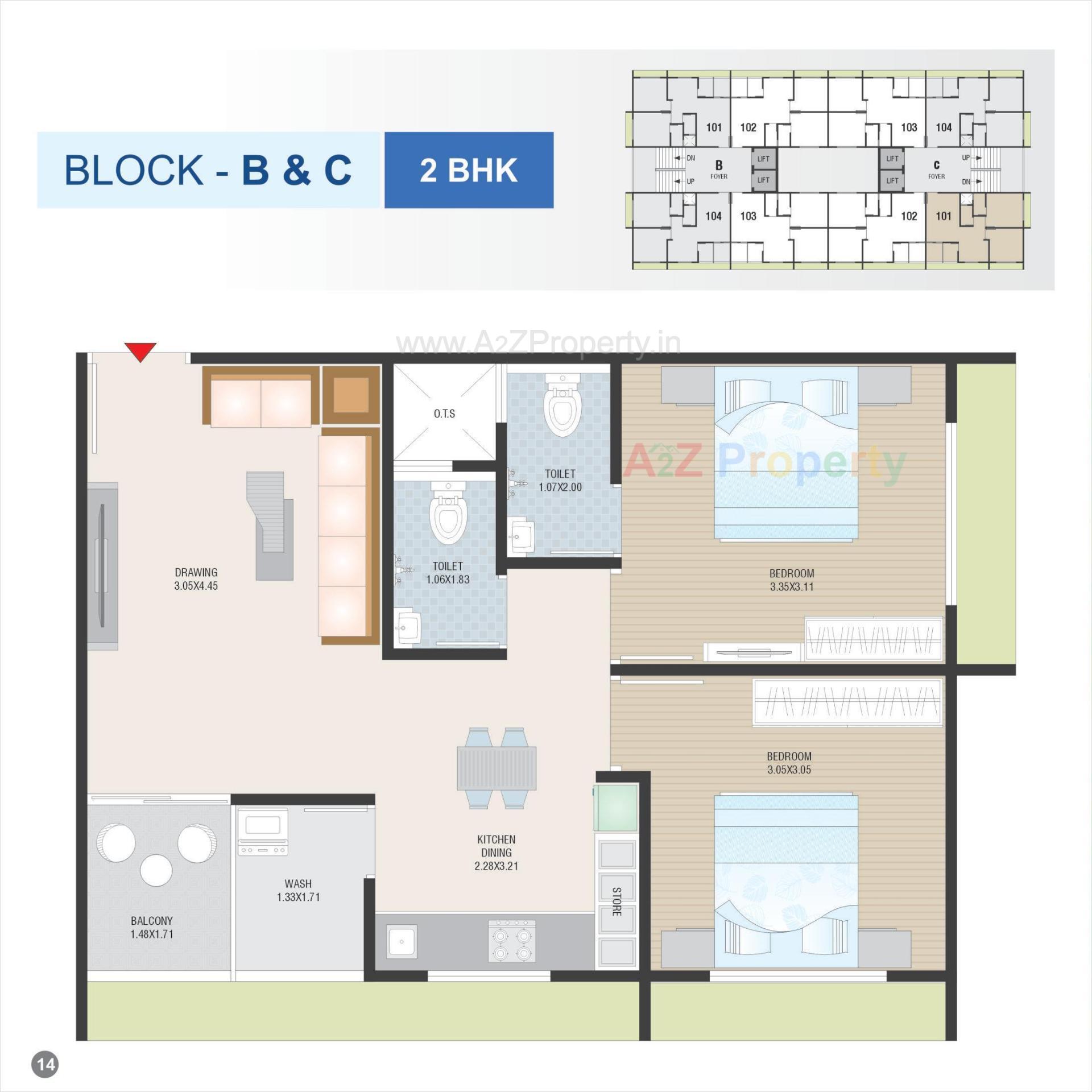 Layout of real estate project Satyam Elegance located at Singarva, Ahmedabad, Gujarat