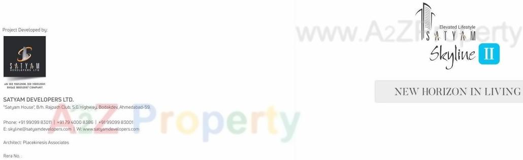  of real estate project Satyam Skyline located at Vadaj, Ahmedabad, Gujarat